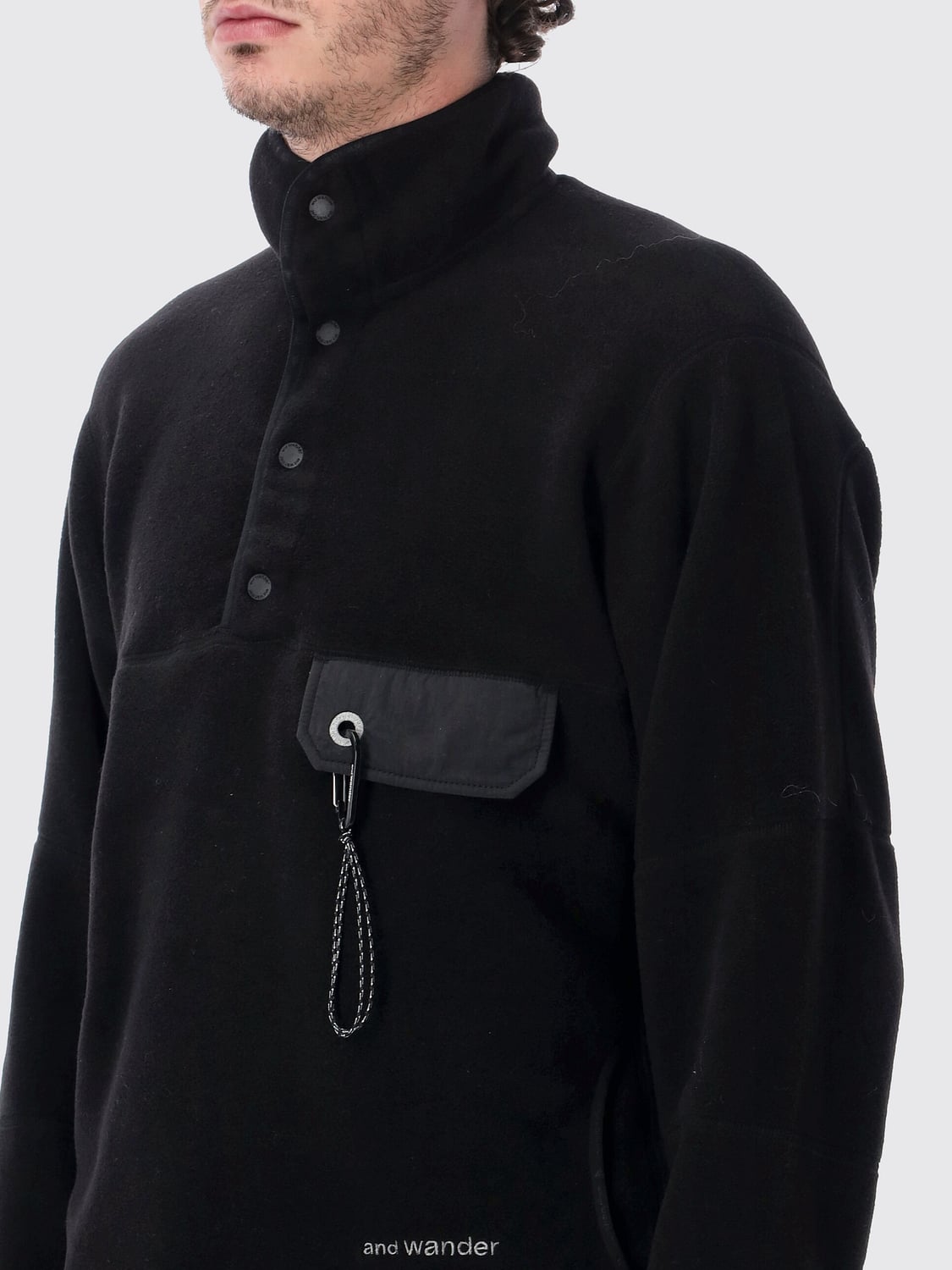 AND WANDER PULLOVER: Pullover herren And Wander, Schwarz - Img 3