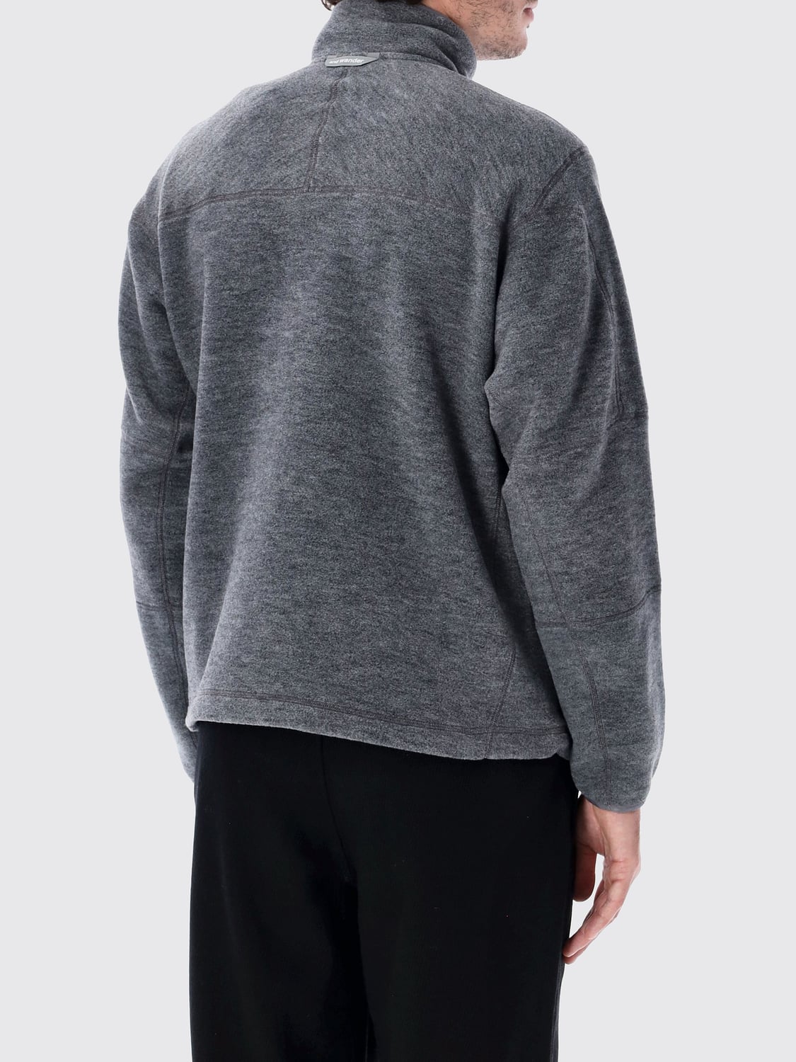 AND WANDER PULLOVER: Pullover herren And Wander, Grau - Img 2