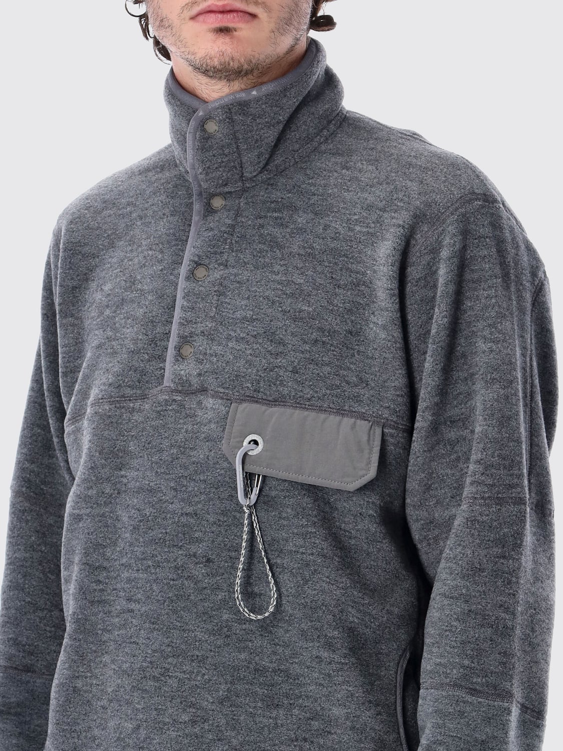AND WANDER PULLOVER: Pullover herren And Wander, Grau - Img 3
