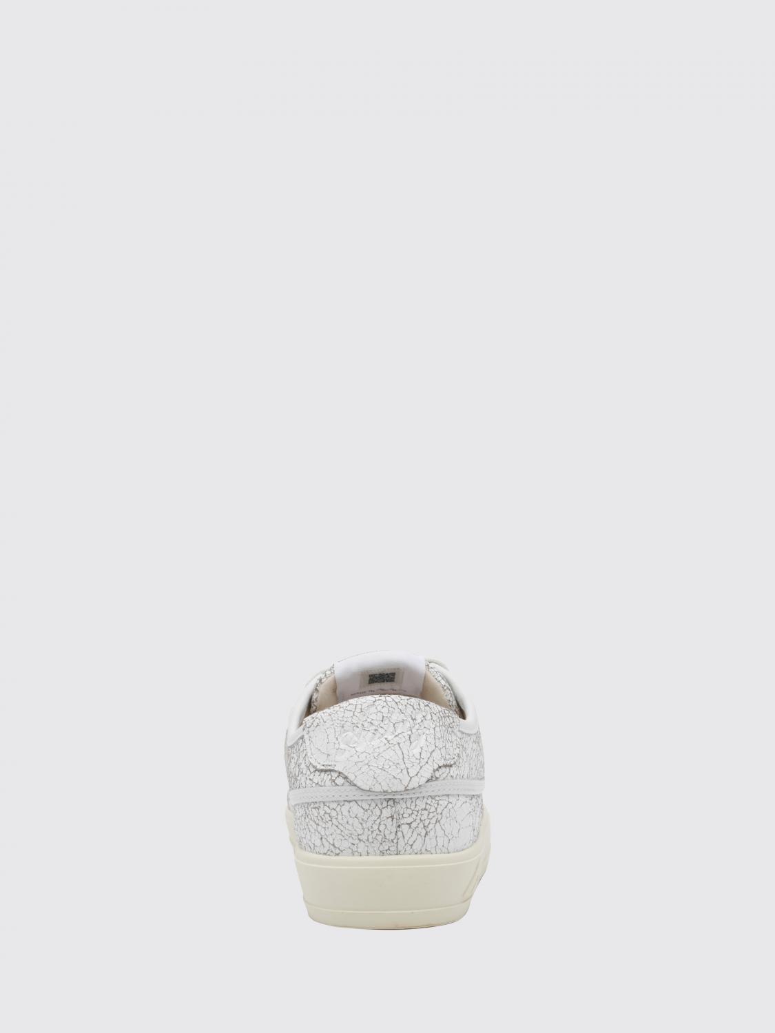 AUTRY SNEAKERS: Autry Windscape Low-Top-Sneaker aus Leder in Crackle-Optik mit Logo, Weiß - Img 3