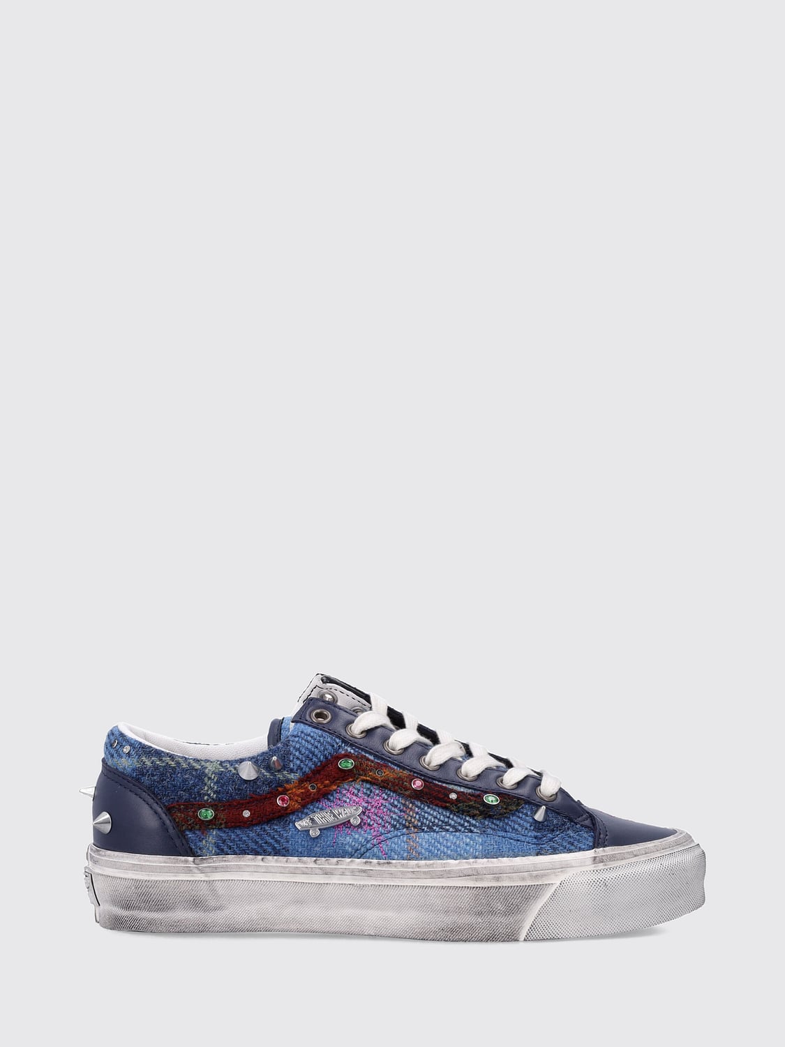 VANS SNEAKERS: Vans LX Old Skool 36 Low Top Canvas Sneakers with Contrast Logo, Blue 1 - Img 1
