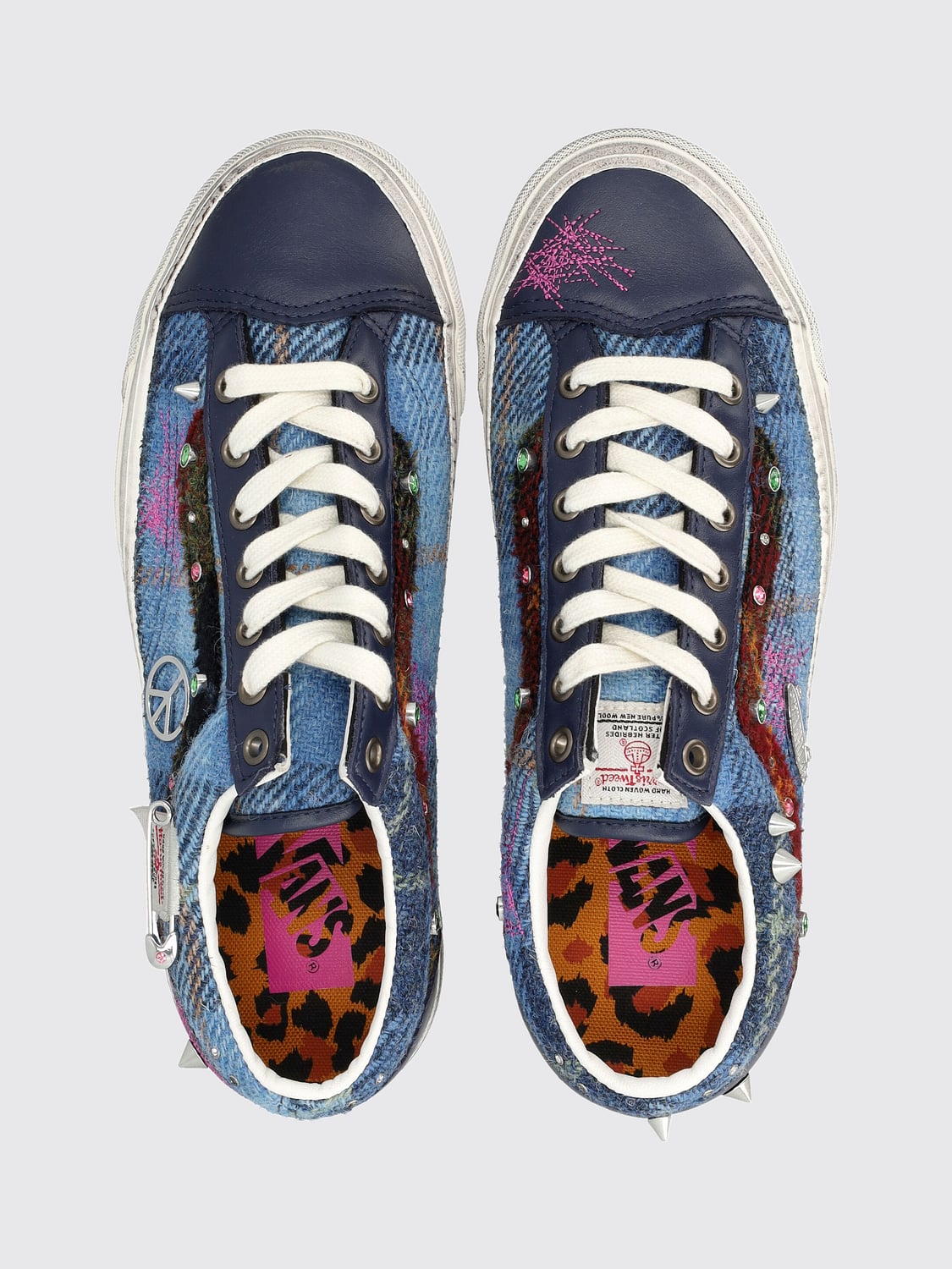 VANS SNEAKERS: Vans LX Old Skool 36 Low Top Canvas Sneakers with Contrast Logo, Blue 1 - Img 3