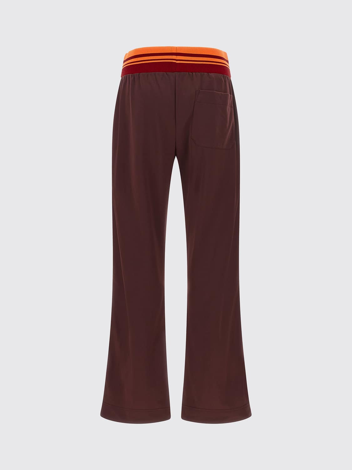 DRIES VAN NOTEN PANTALONES: Pantalón de chándal Huchisa Tape Dries Van Noten de talle alto y pernera recta, Marrón - Img 3