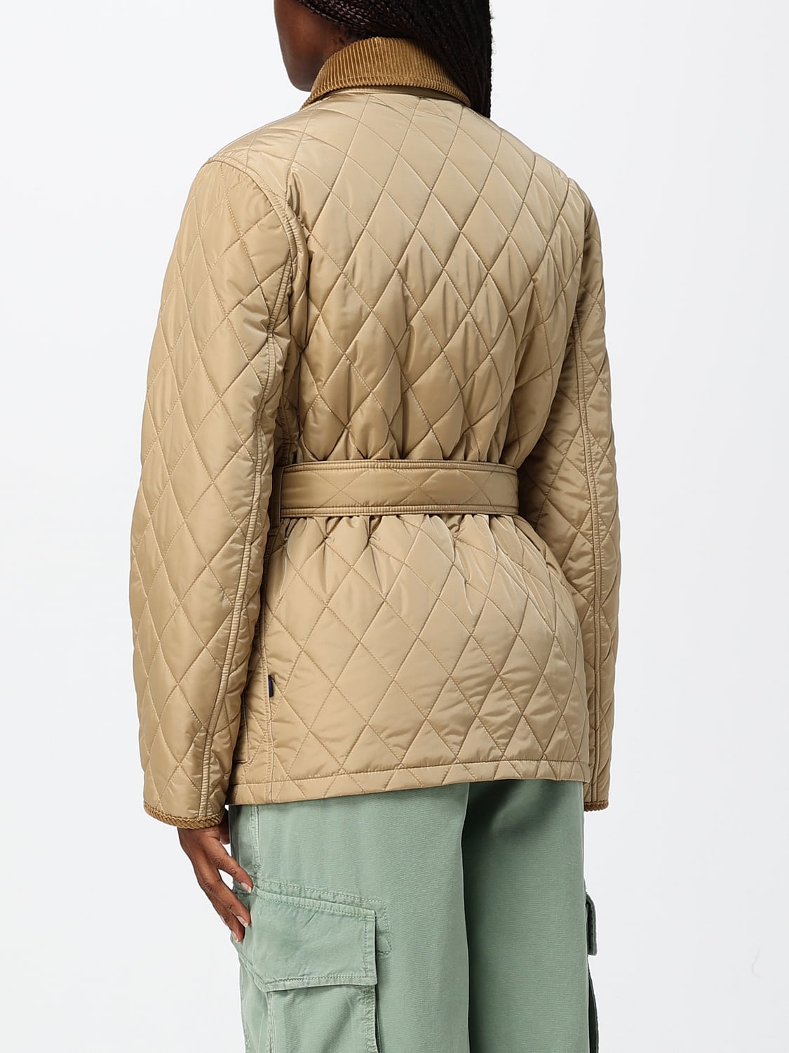 BURBERRY COAT: Coat woman Burberry, Beige - Img 3