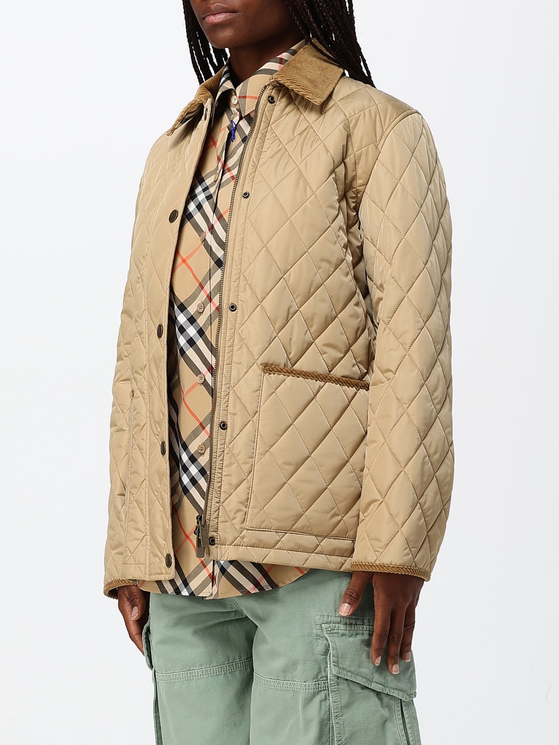 BURBERRY COAT: Coat woman Burberry, Beige - Img 4