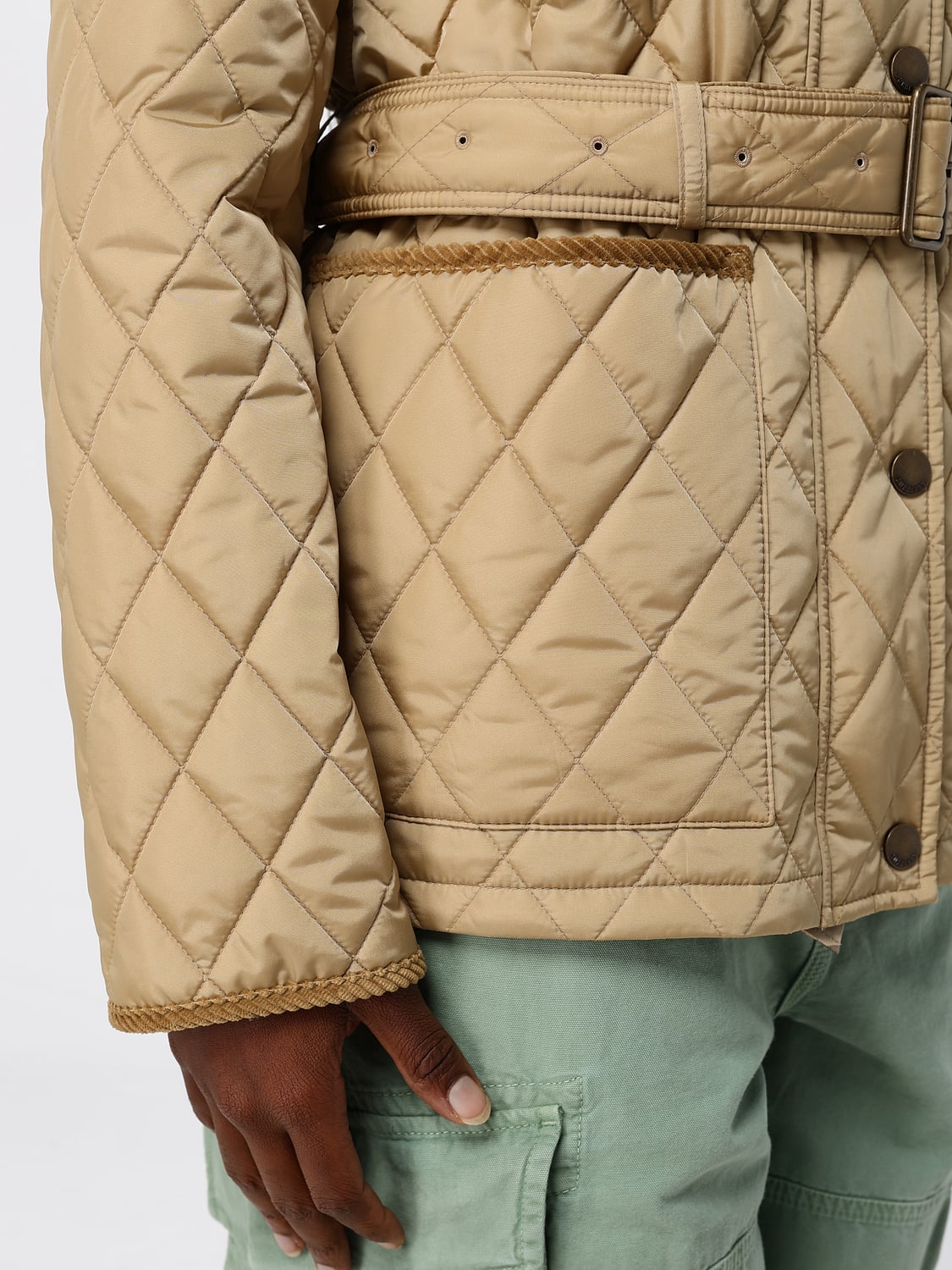 BURBERRY COAT: Coat woman Burberry, Beige - Img 5