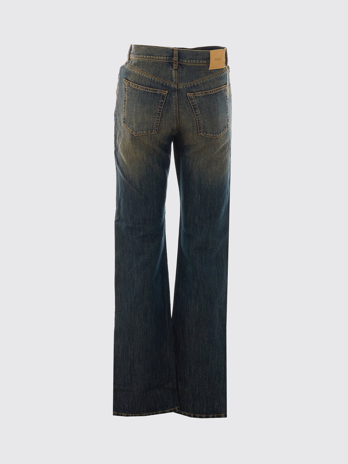 FENDI JEANS: Jeans uomo Fendi, Blue - Img 3