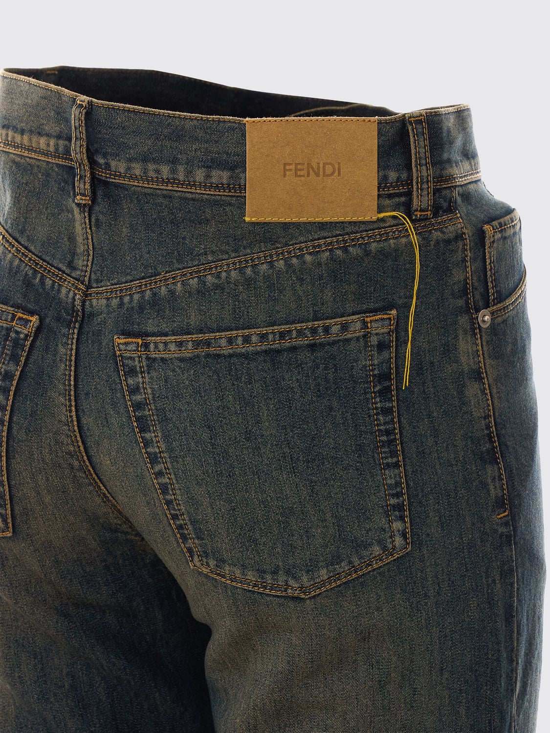 FENDI JEANS: Jeans uomo Fendi, Blue - Img 4