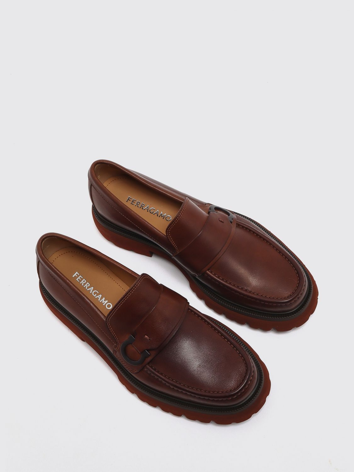 FERRAGAMO ローファー: ローファー メンズ Ferragamo, ブラウン - Img 2