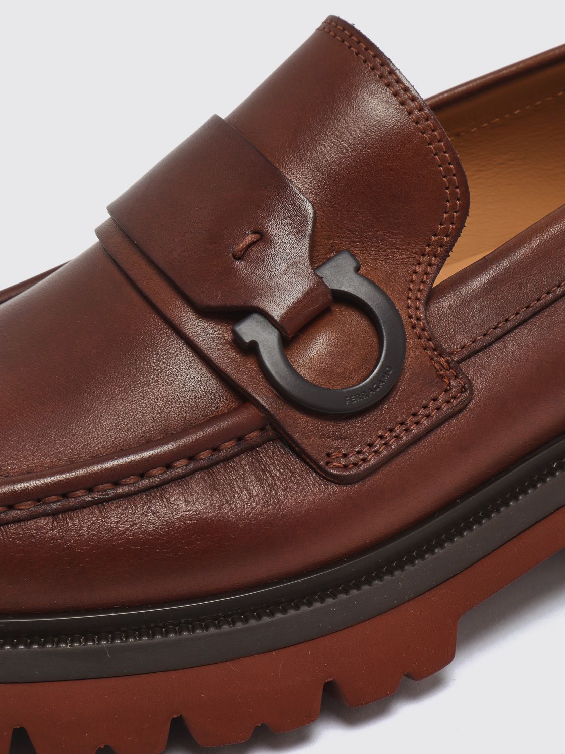 FERRAGAMO ローファー: ローファー メンズ Ferragamo, ブラウン - Img 4