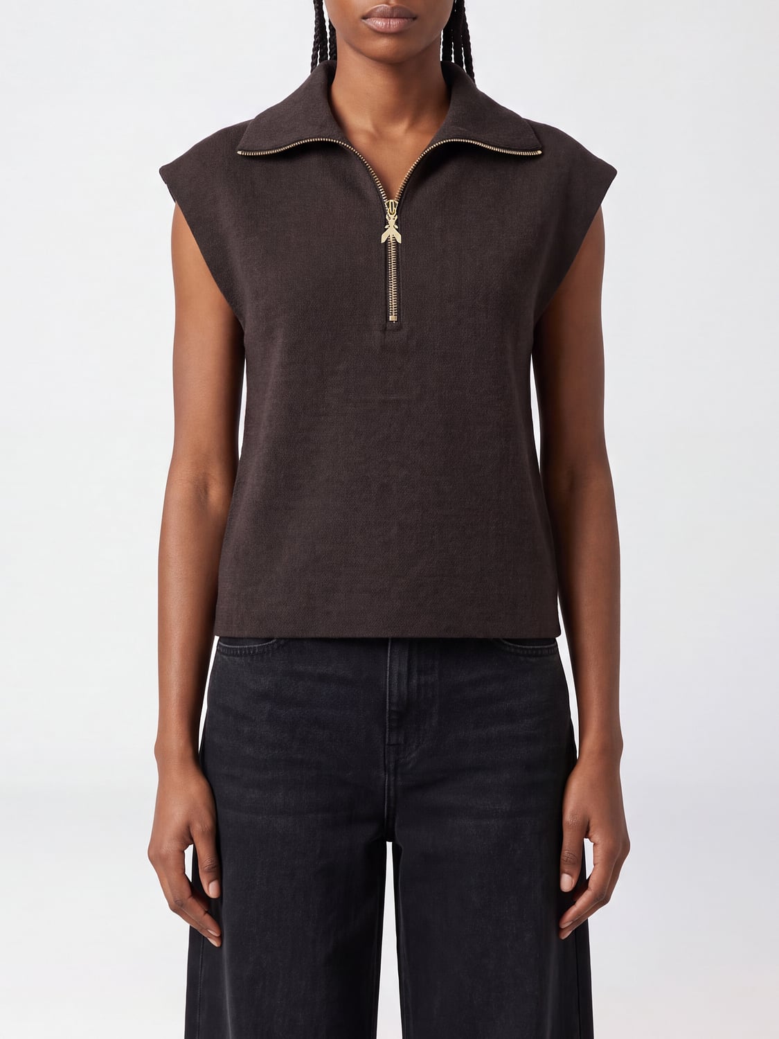 PATRIZIA PEPE HEMDBLUSE: Hemdbluse damen Patrizia Pepe, Braun - Img 1