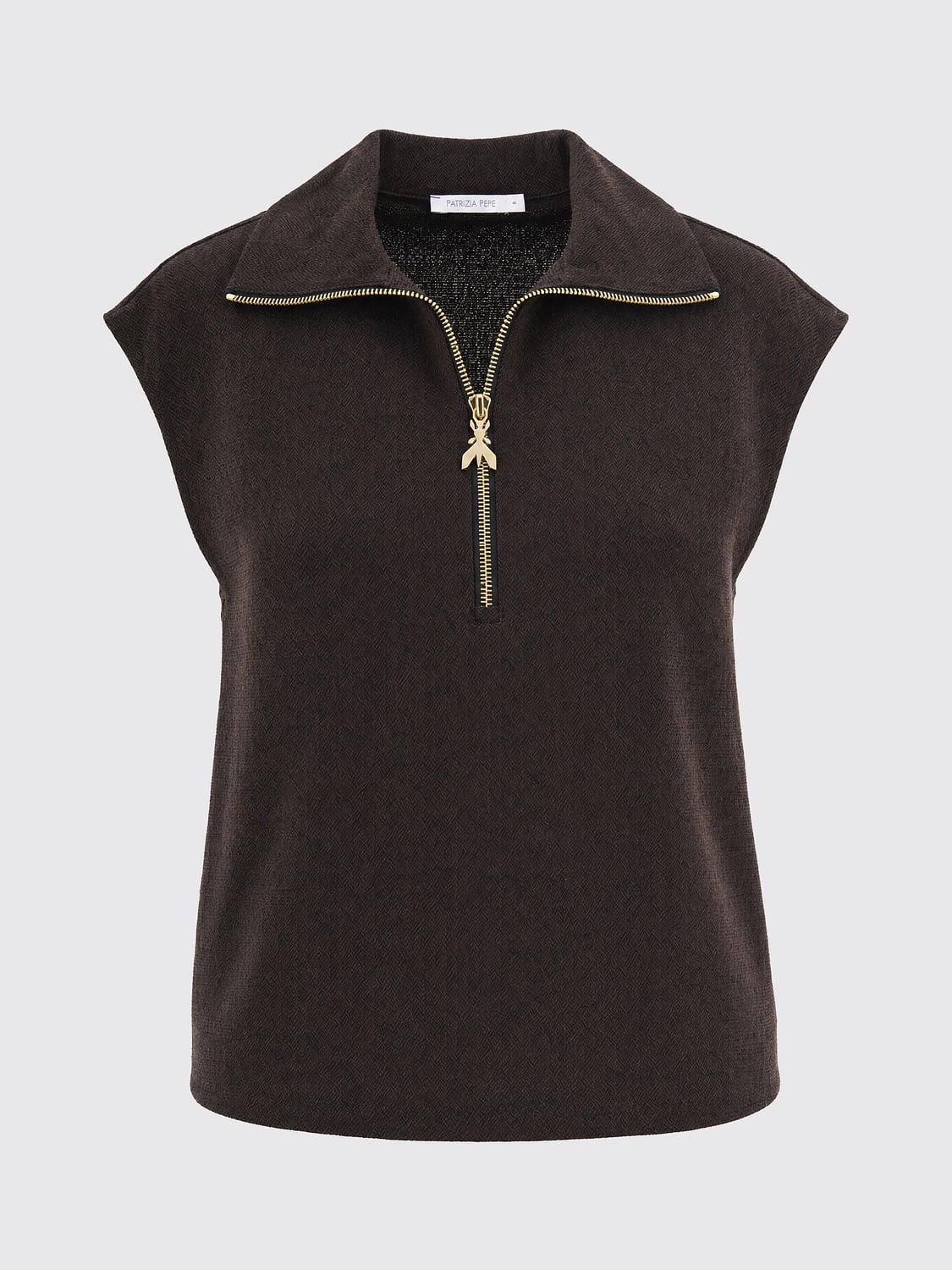 PATRIZIA PEPE HEMDBLUSE: Hemdbluse damen Patrizia Pepe, Braun - Img 2