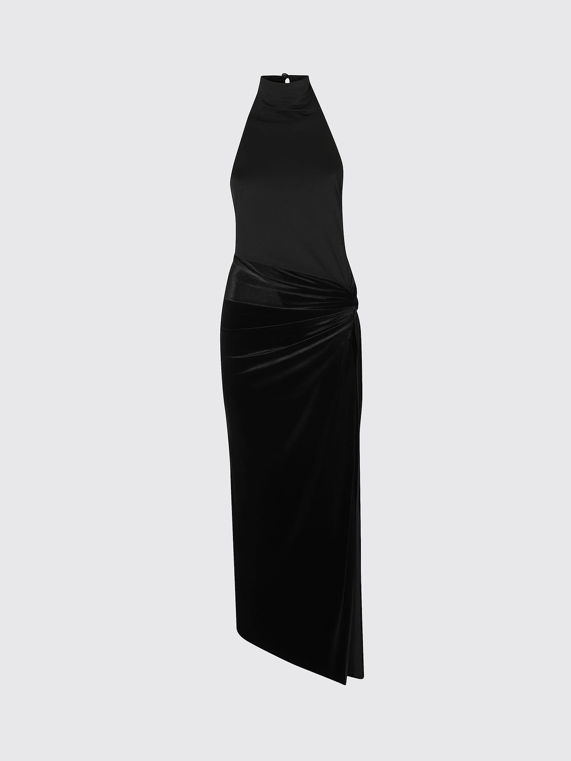 THE ANDAMANE KLEID: The Andamane Langes Abendkleid Jessie aus Jersey mit Neckholder, Schwarz - Img 2