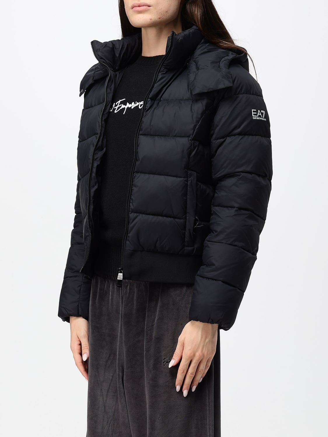 EA7 JACKE: Jacke damen Ea7, Schwarz - Img 3