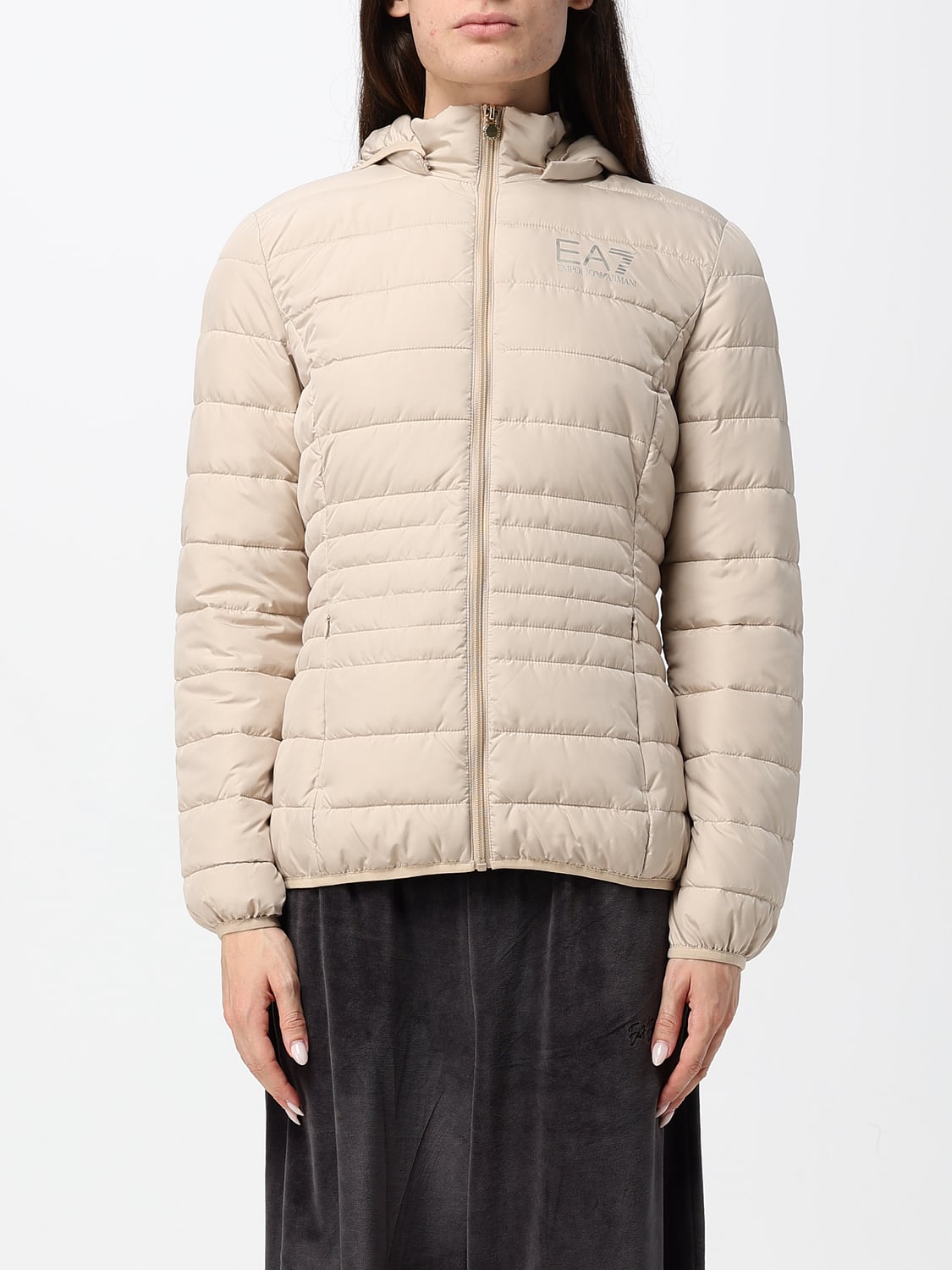 EA7 JACKE: Jacke damen Ea7, Beige - Img 1