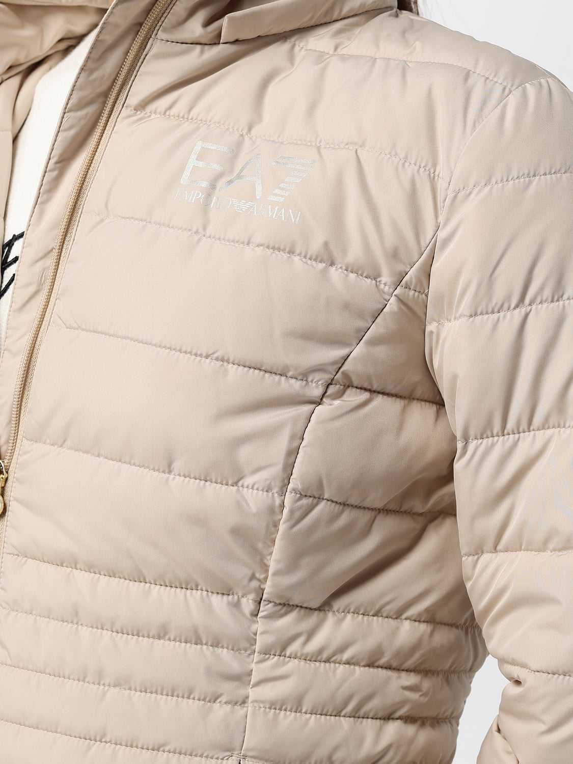 EA7 JACKE: Jacke damen Ea7, Beige - Img 4