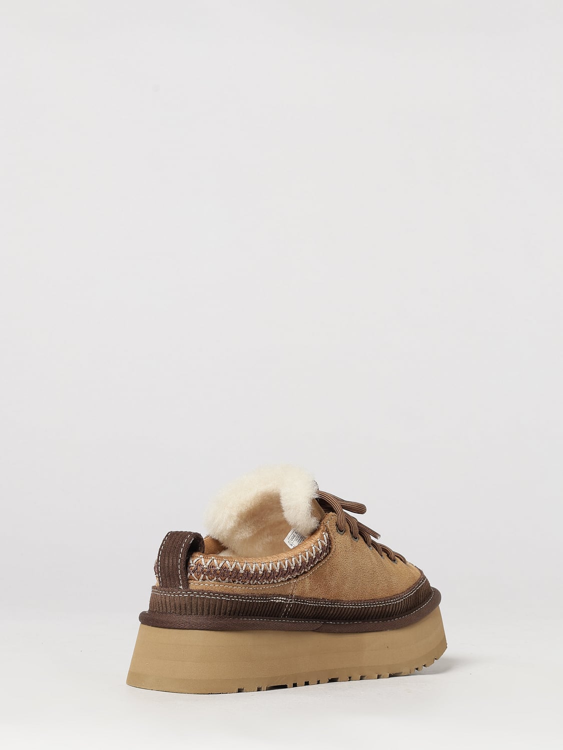 UGG シューズ: UGG Heritage スエードサボ プラットフォームソール&ウールライニング, ベージュ - Img 3