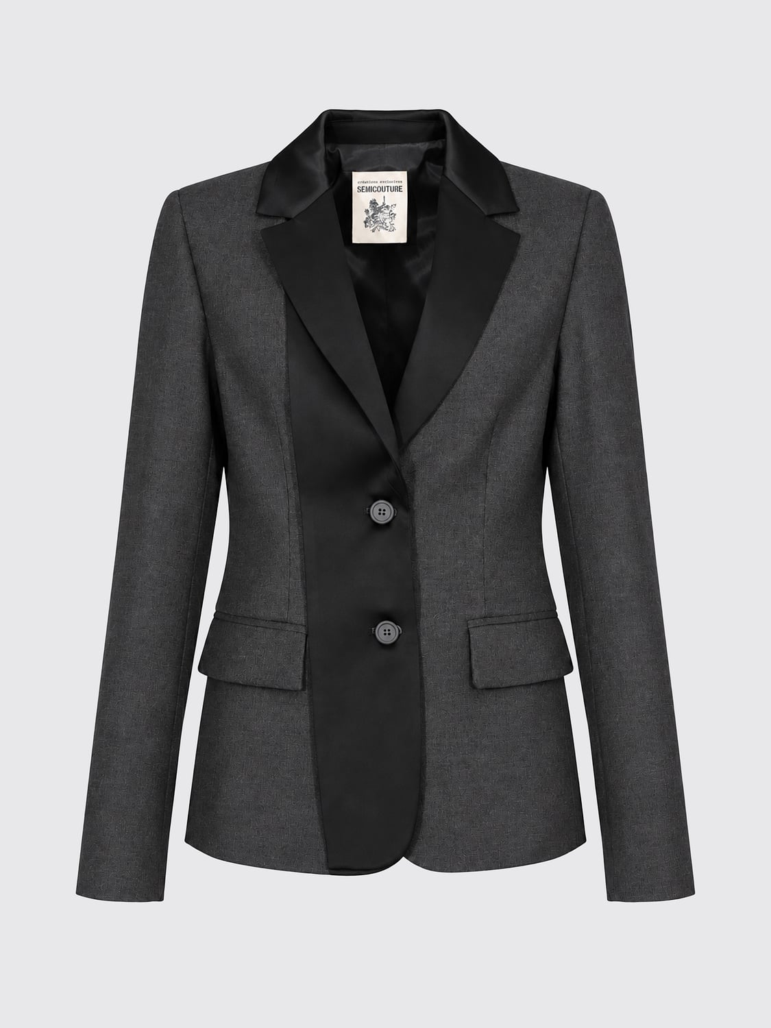 SEMICOUTURE JACKET: Jacket woman Semicouture, Charcoal - Img 2