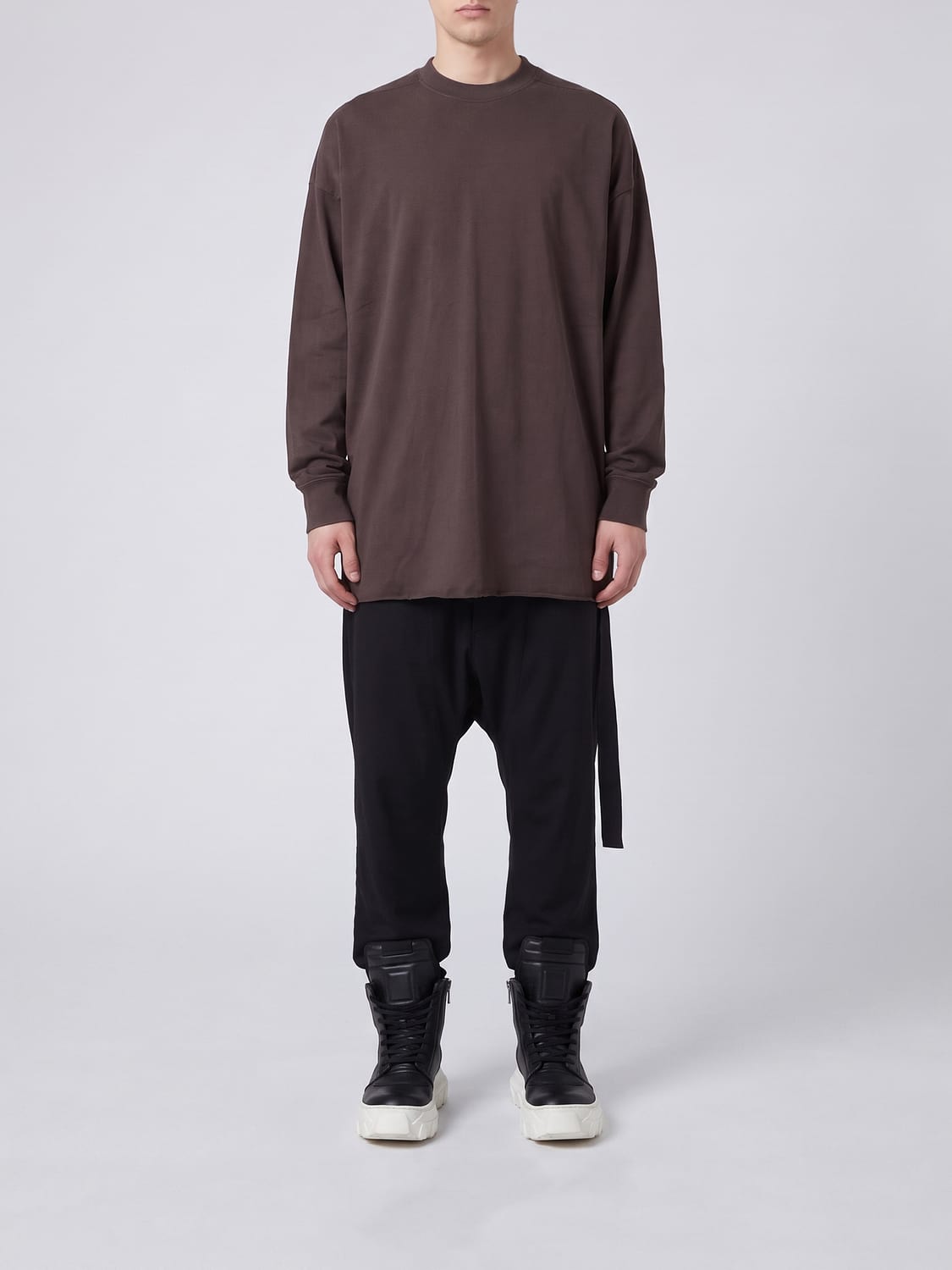 RICK OWENS DRKSHDW PULLOVER: Pullover herren Rick Owens Drkshdw, Braun - Img 1