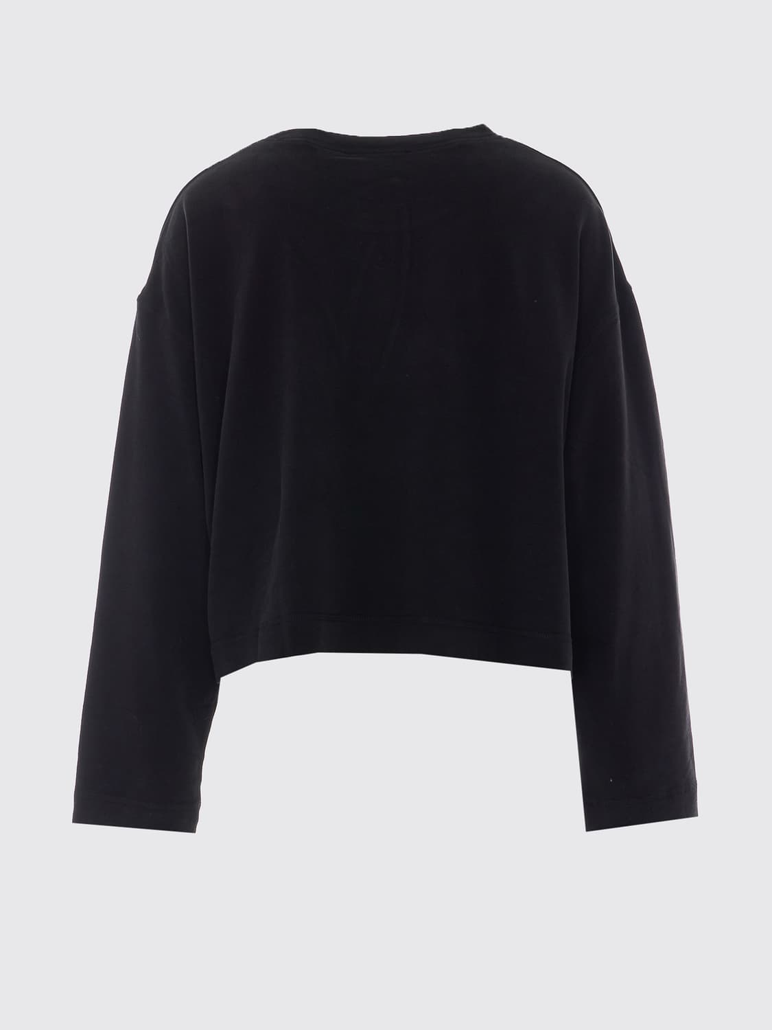 ELEH SWEATSHIRT: Eleh Oversized Crewneck Jersey Jumper with Dropped Shoulders, Black - Img 3