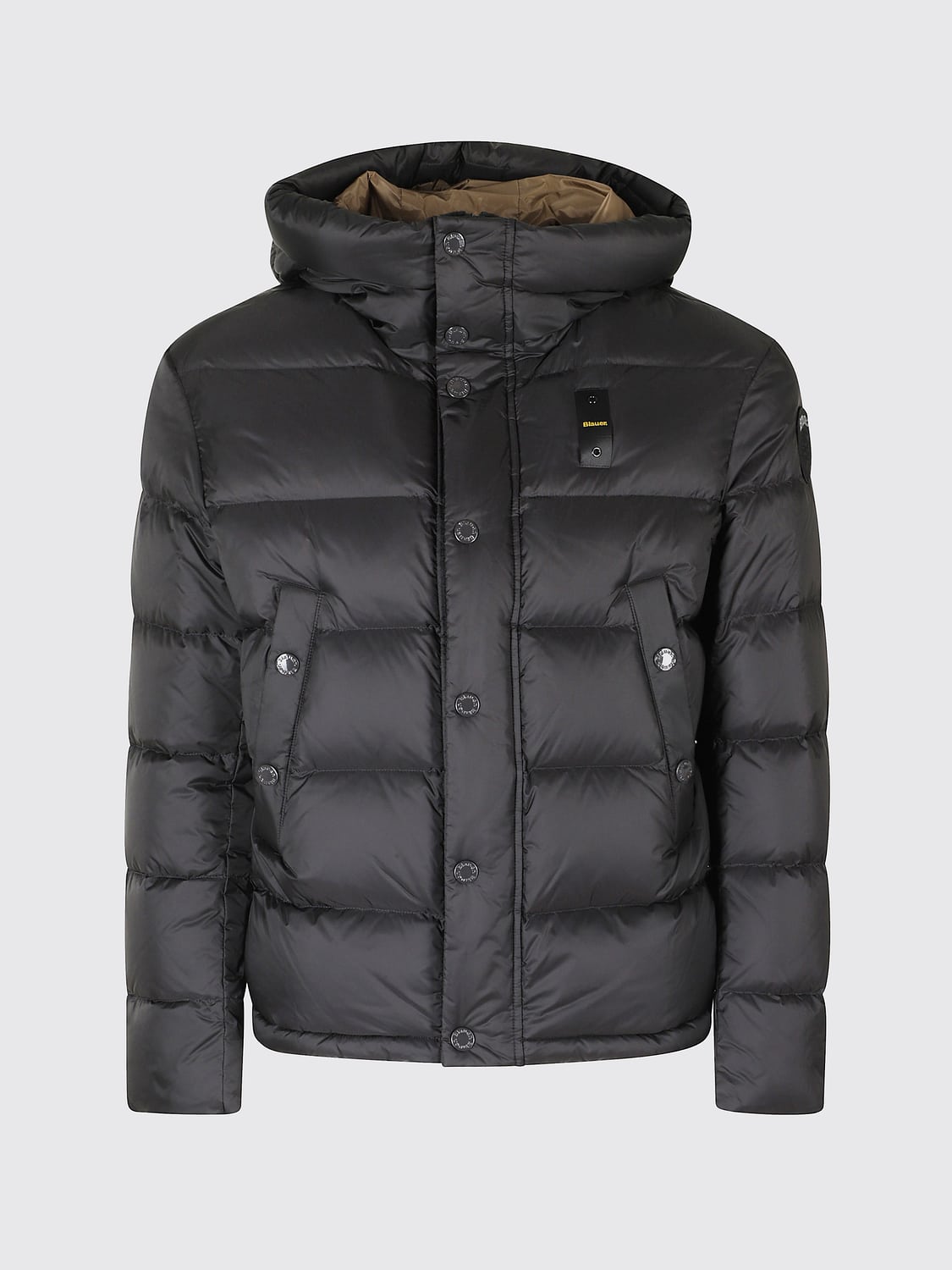 BLAUER JACKET: Blauer Clipper Quilted Down Jacket with Hood and Duck Feather Padding, Black - Img 2