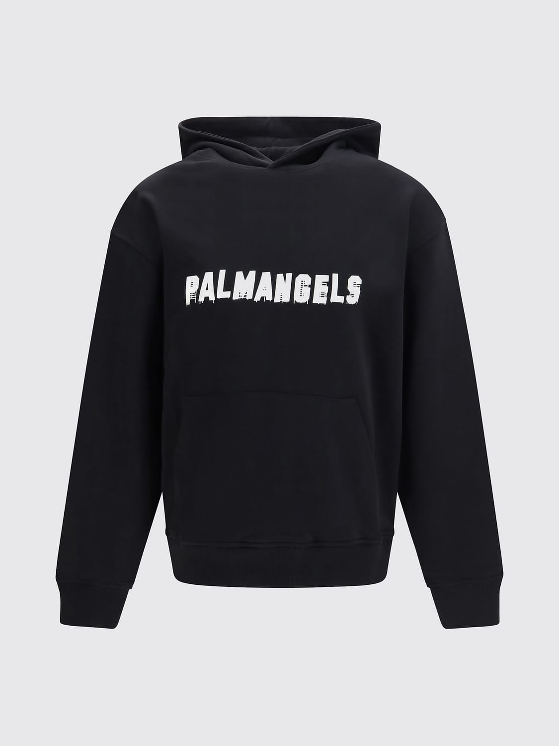 PALM ANGELS SWEATSHIRT: Baumwoll-Hoodie Palm Angels mit kontrastierendem Logo, Schwarz - Img 2