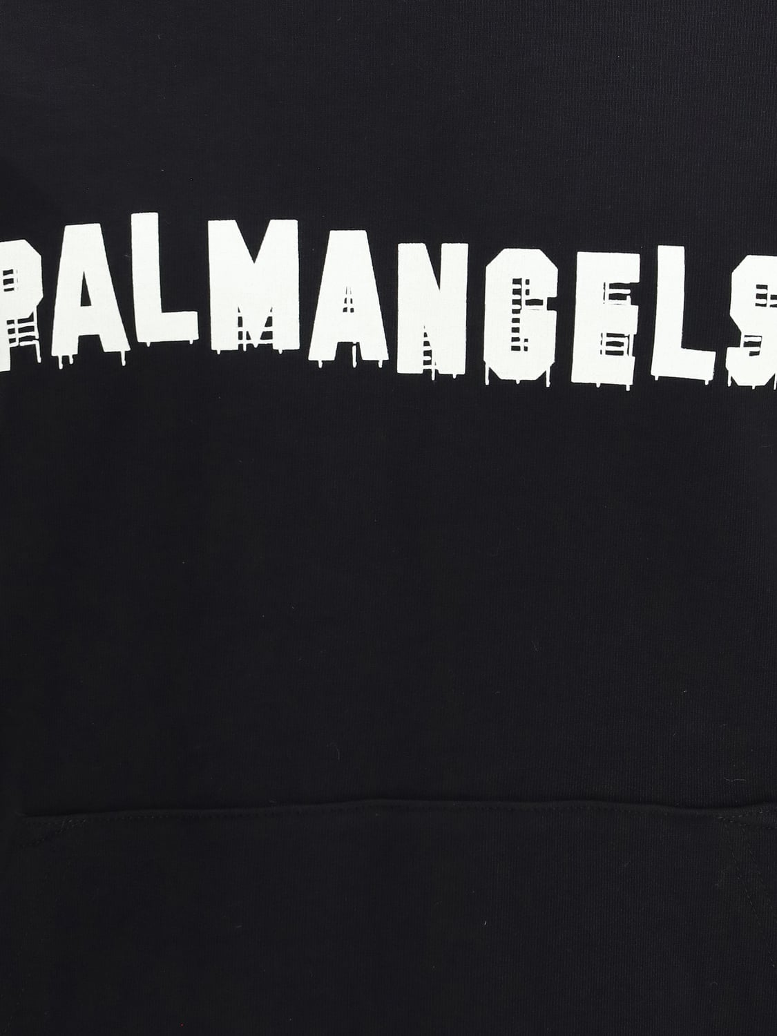 PALM ANGELS SWEATSHIRT: Baumwoll-Hoodie Palm Angels mit kontrastierendem Logo, Schwarz - Img 4