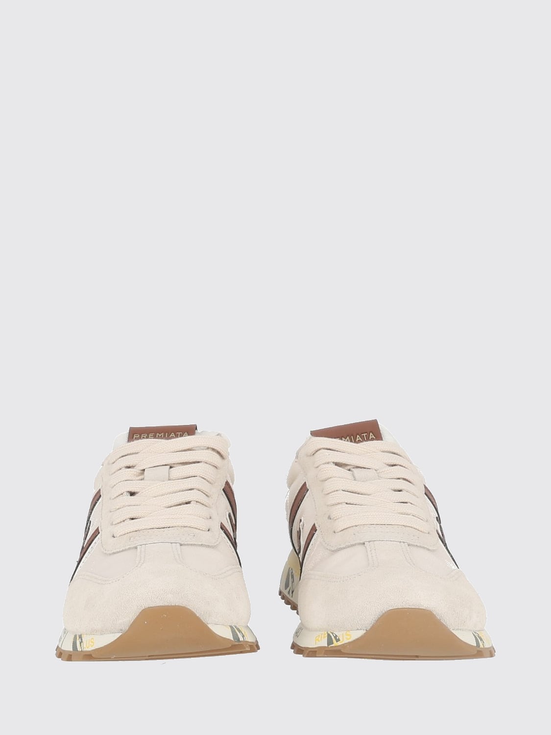 PREMIATA スニーカー: PREMIATA Lucyd ロゴ入りスエード&ポリアミド スニーカー, ホワイト - Img 3