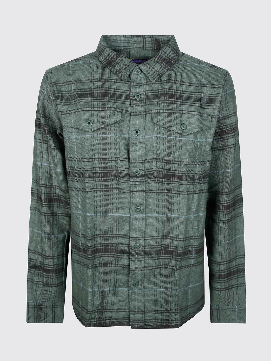 PATAGONIA SHIRT: Patagonia Check Pattern Organic Cotton Shirt with Patch Pockets, Green - Img 2
