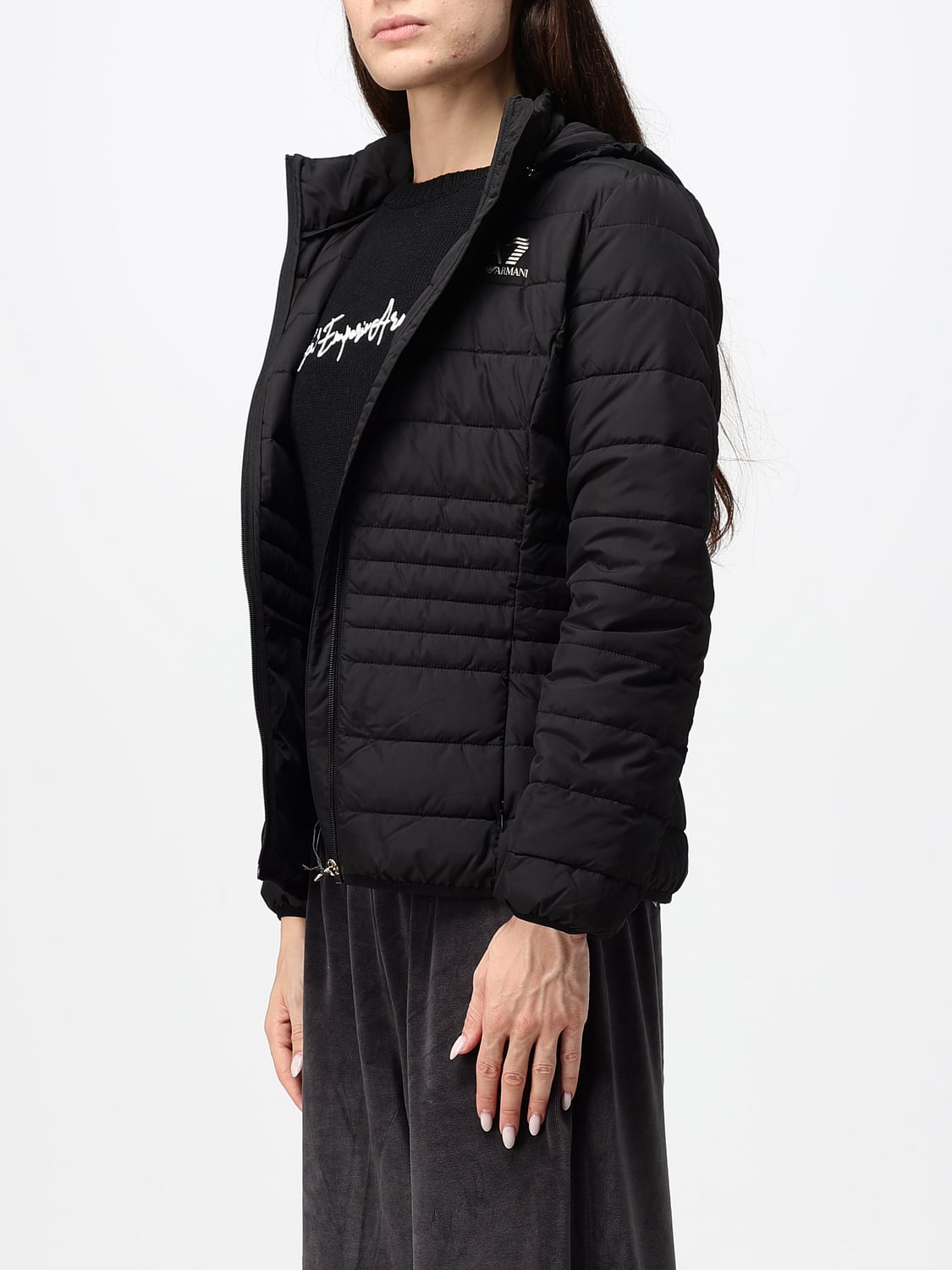 EA7 JACKET: Jacket woman Ea7, Black - Img 3