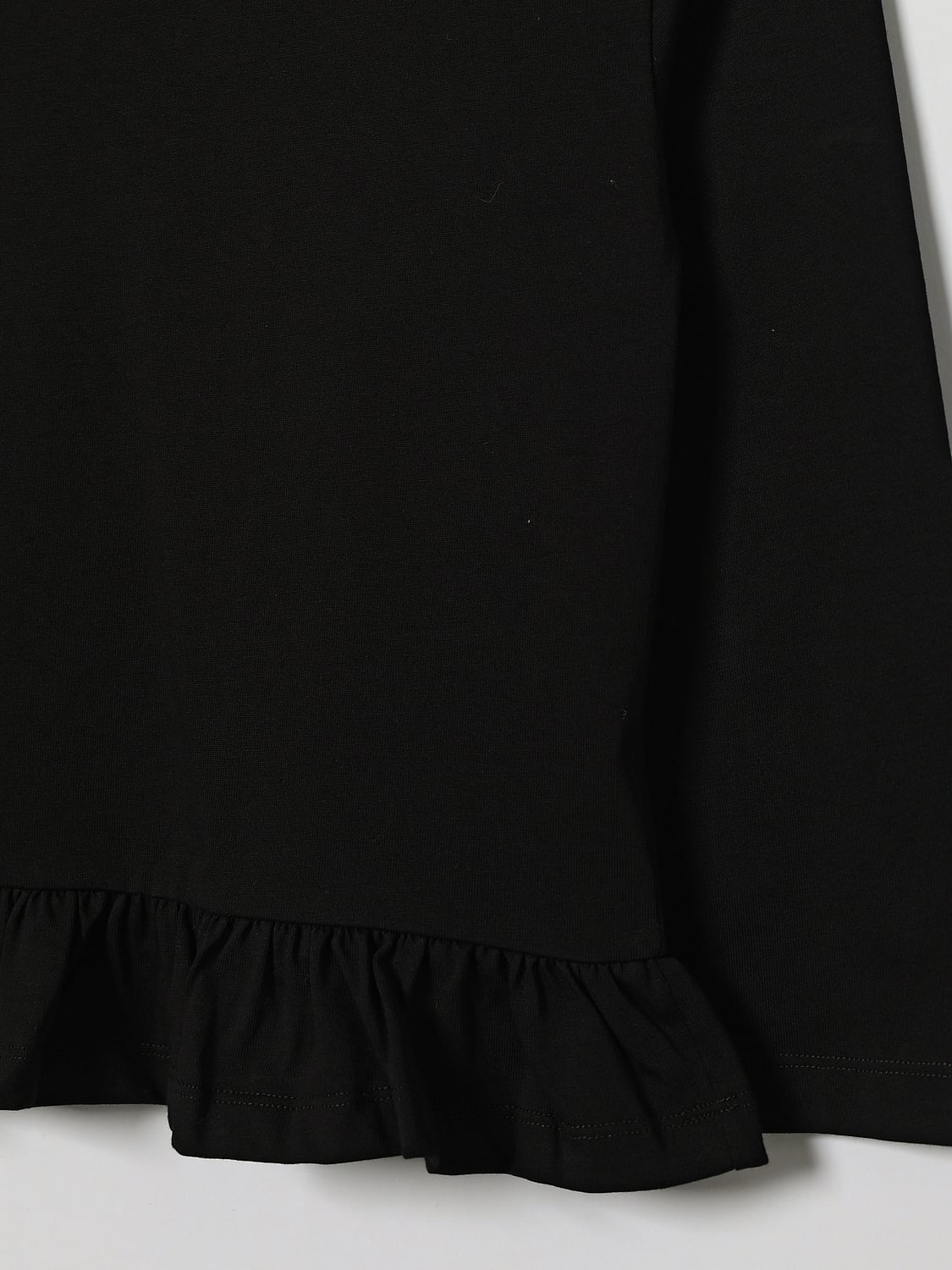 BALMAIN T-SHIRT: Balmain Langarm-T-Shirt für Jungen aus Baumwolle mit Kontrastlogo, Schwarz - Img 3