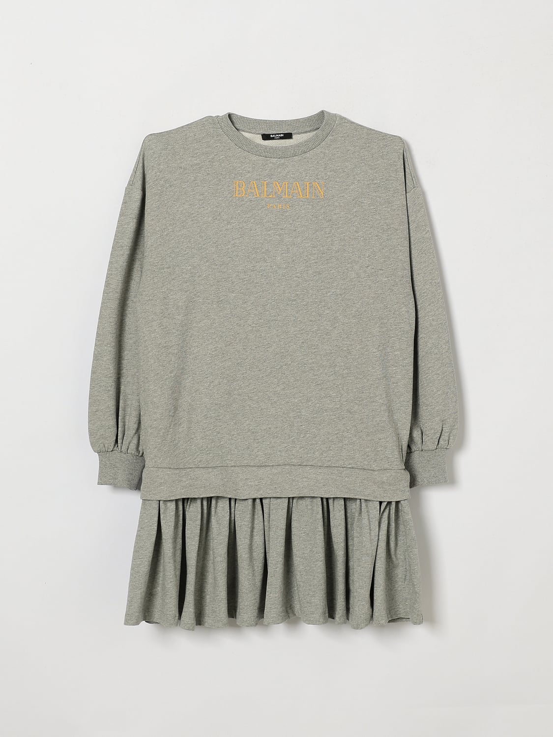 BALMAIN KLEID: Kleid kinder Balmain, Grau - Img 1
