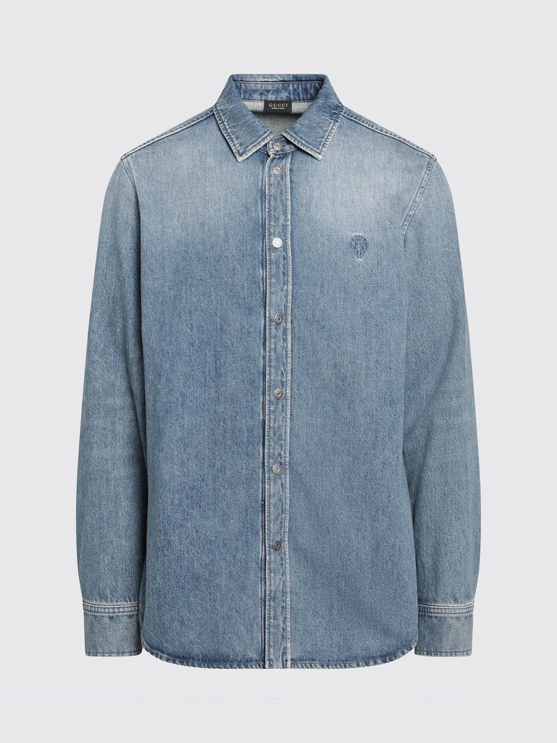 GUCCI CAMICIA: Camicia uomo Gucci, Blue - Img 2