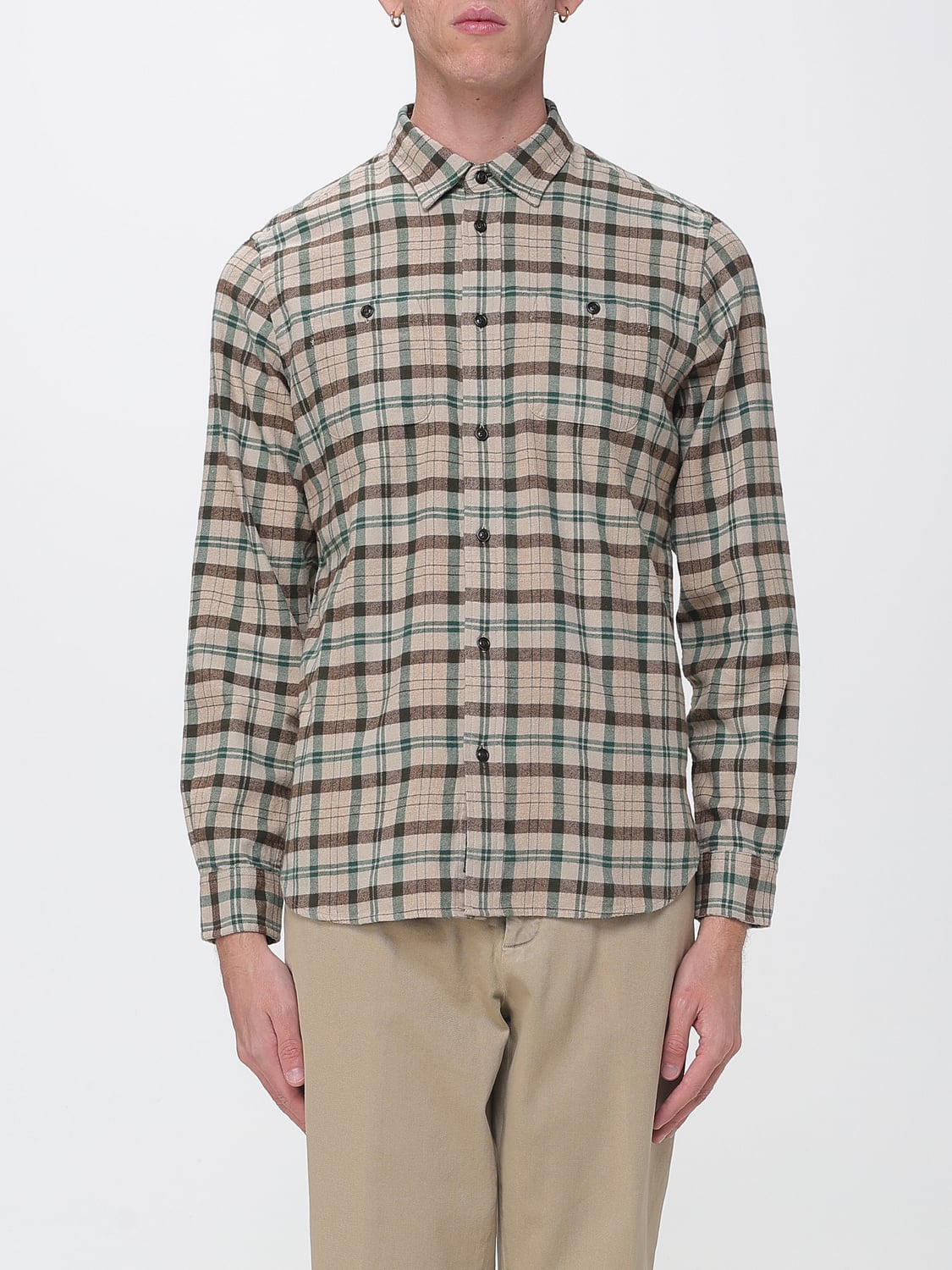 WOOLRICH CAMICIA: Camicia uomo Woolrich, Beige - Img 1