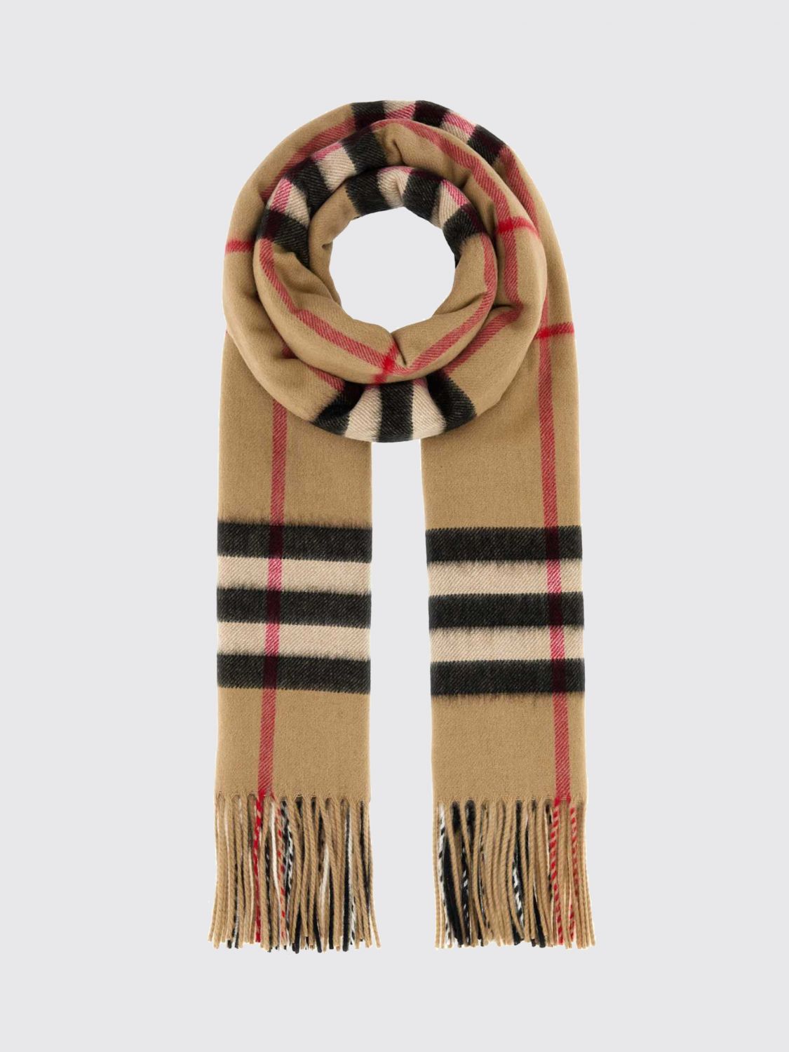 BURBERRY SCARF: Scarf men Burberry, Beige - Img 1
