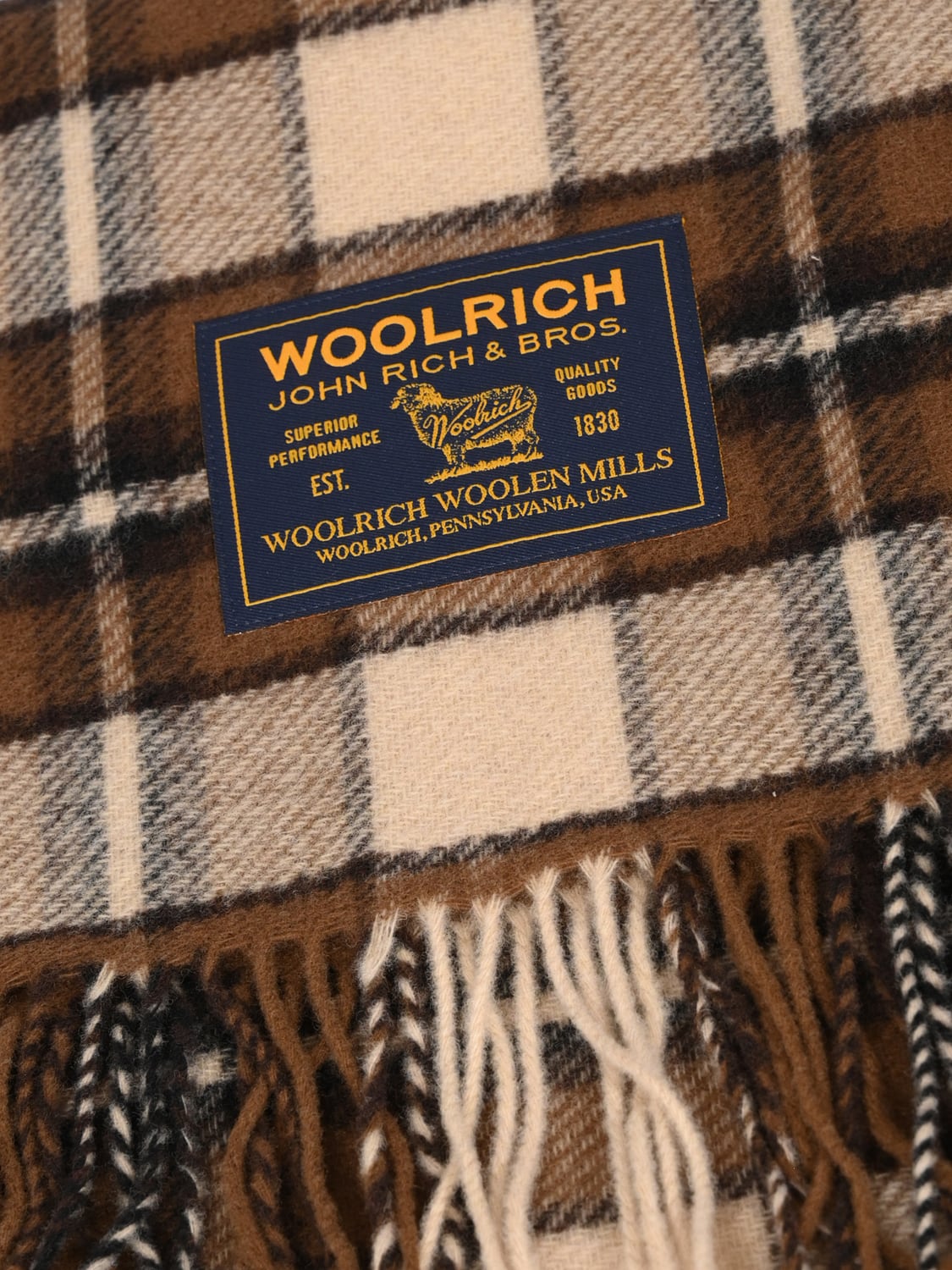 WOOLRICH ÉCHARPE: Écharpe homme Woolrich, Marron - Img 2