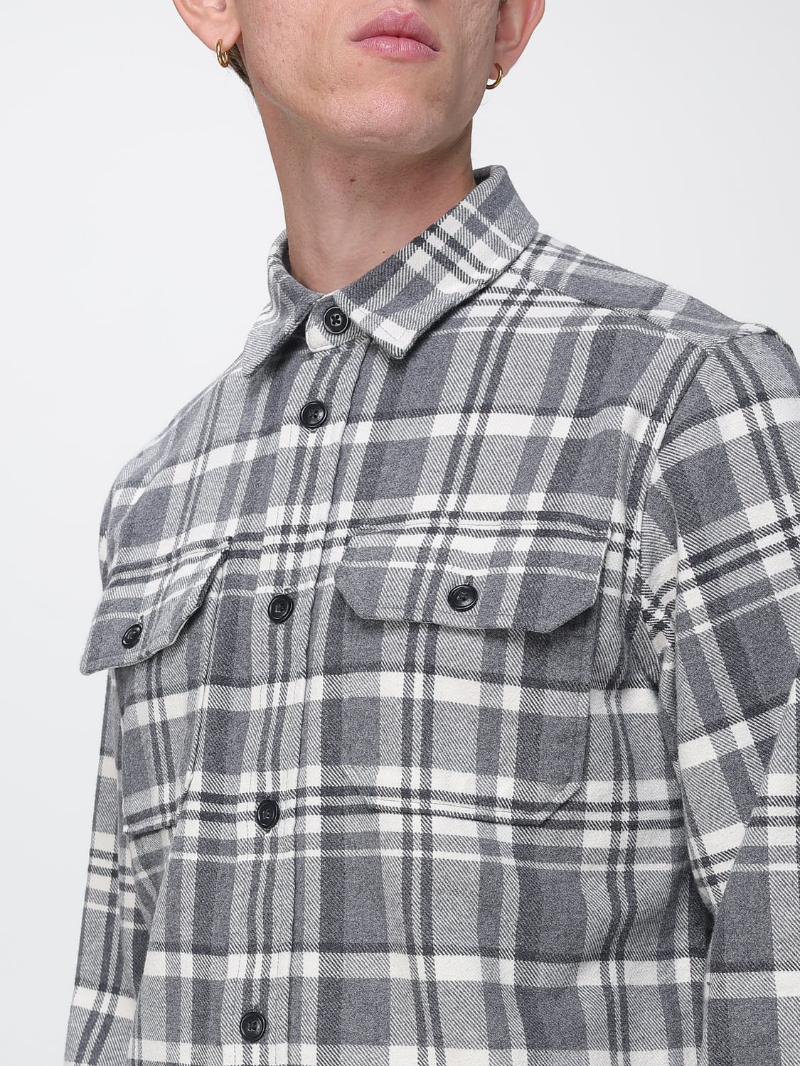 WOOLRICH CAMICIA: Camicia uomo Woolrich, Grigio - Img 3
