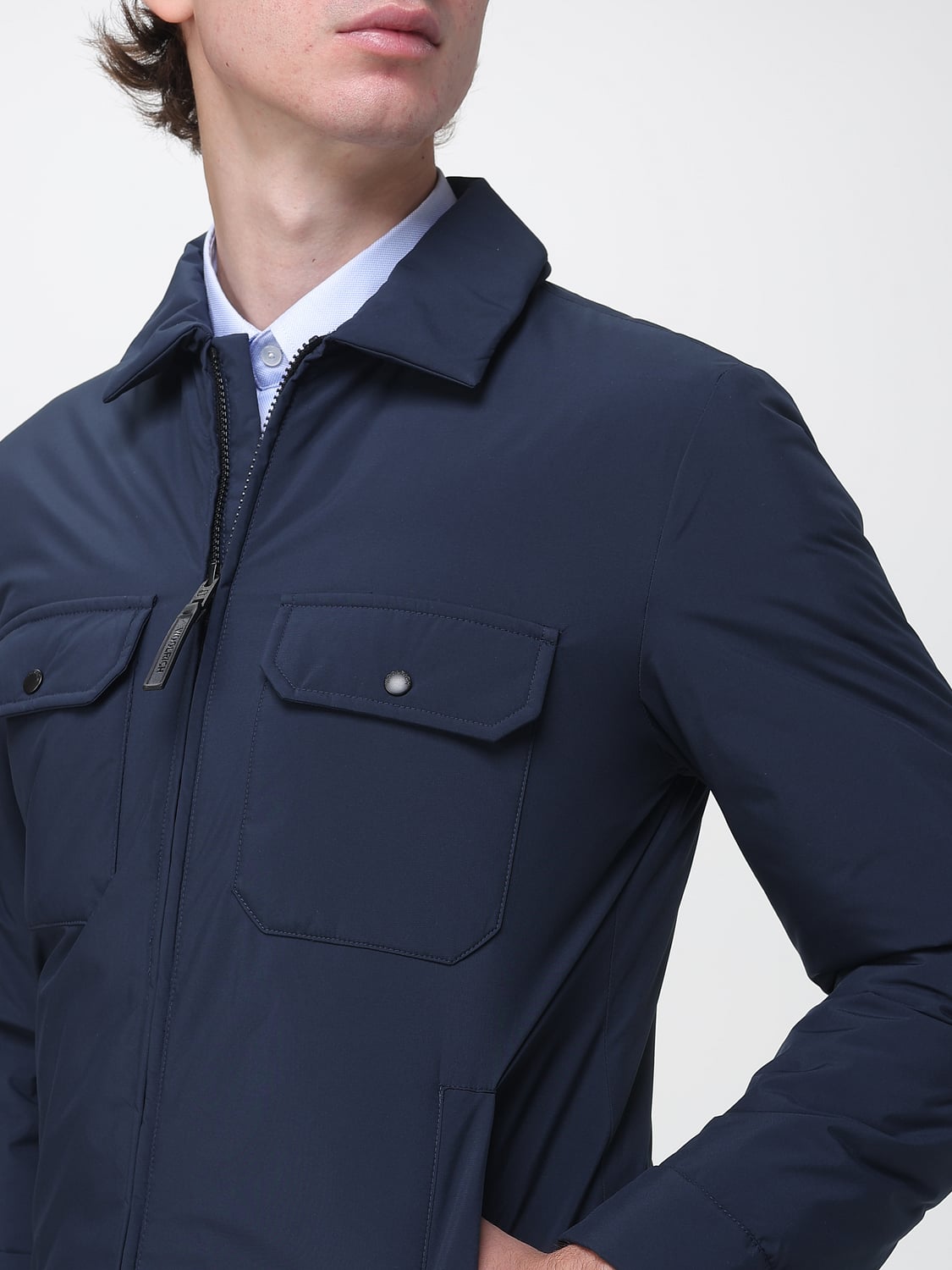 WOOLRICH CAMICIA: Camicia uomo Woolrich, Blue Navy - Img 4
