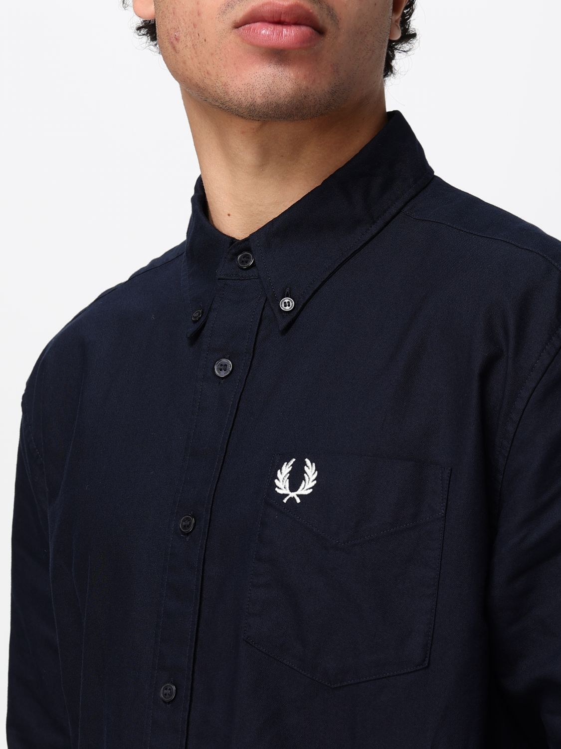 FRED PERRY SHIRT: Shirt men Fred Perry, Navy - Img 3