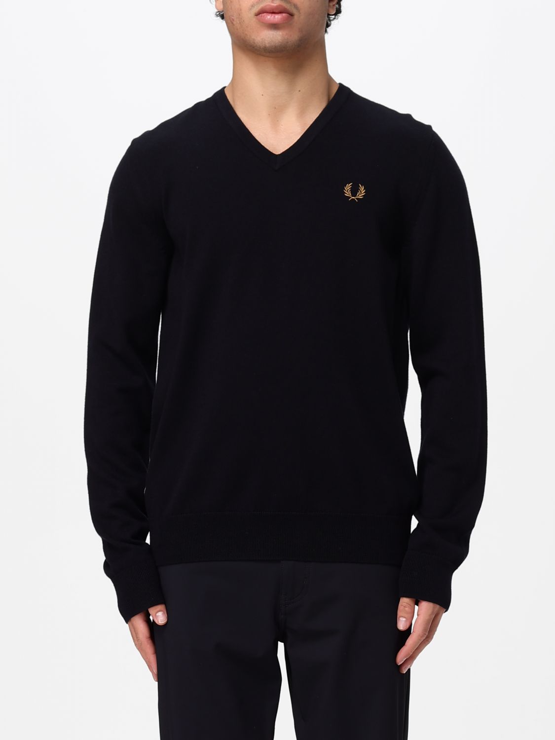FRED PERRY SWEATER: Sweater men Fred Perry, Navy - Img 1