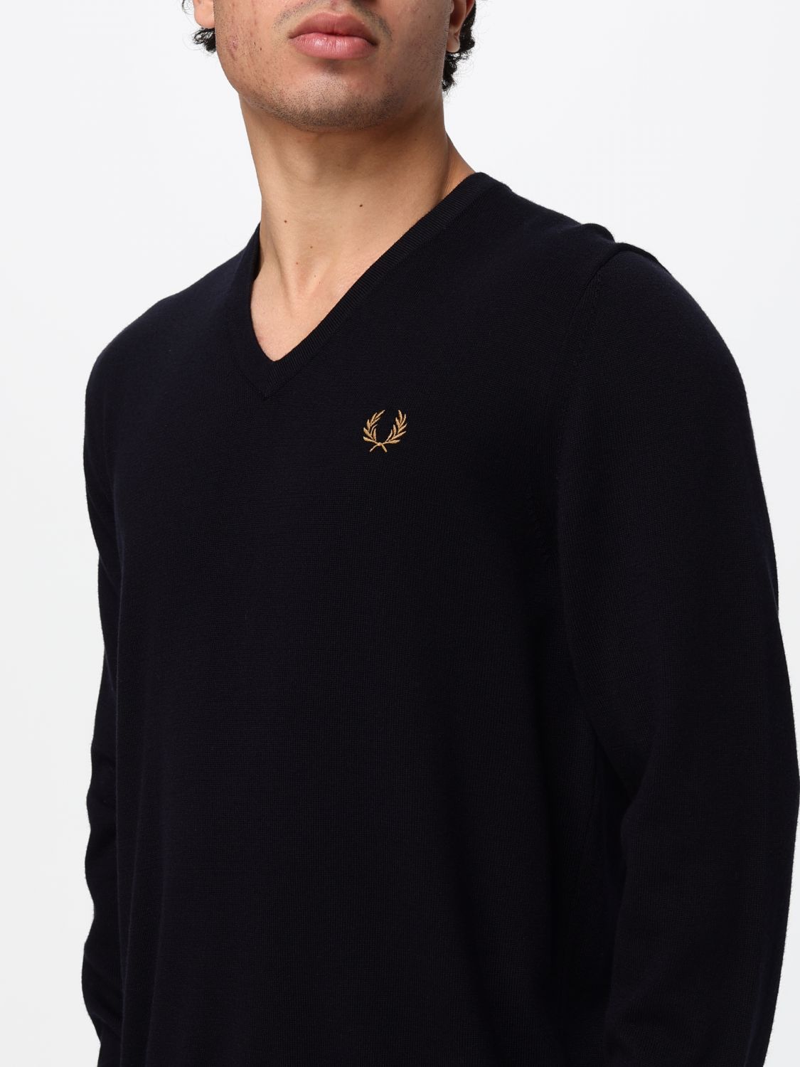 FRED PERRY SWEATER: Sweater men Fred Perry, Navy - Img 3