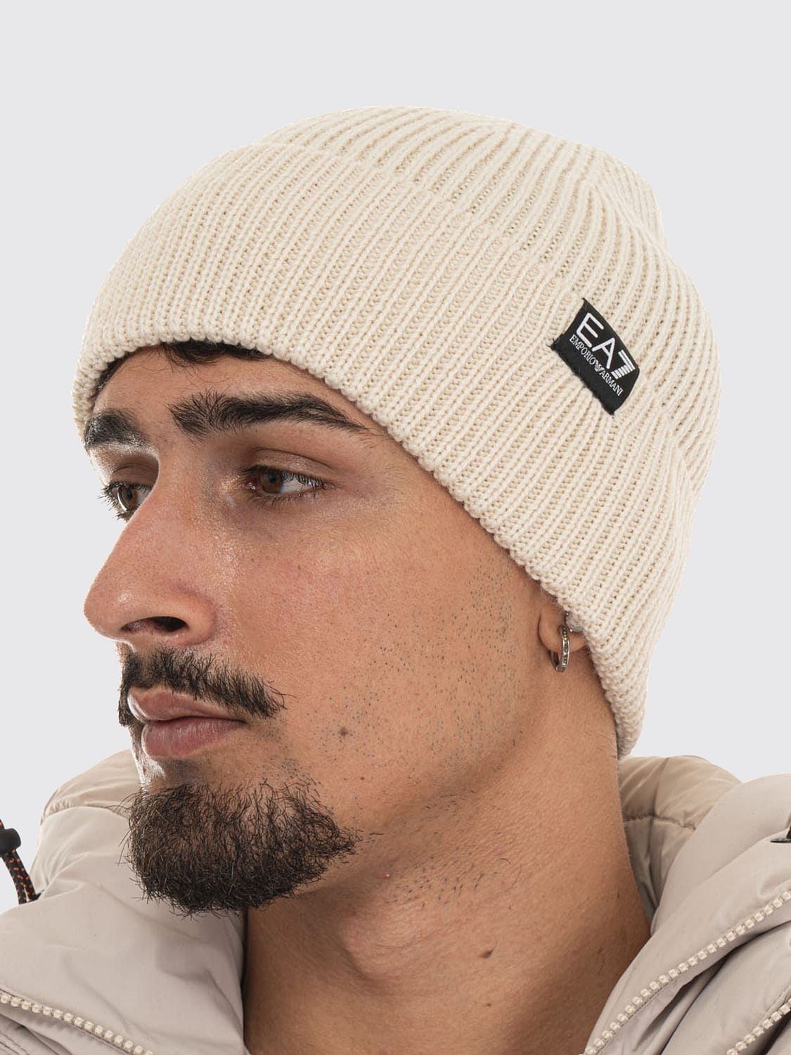 EA7 CHAPEAU: Chapeau homme Ea7, Jaune Crème - Img 2