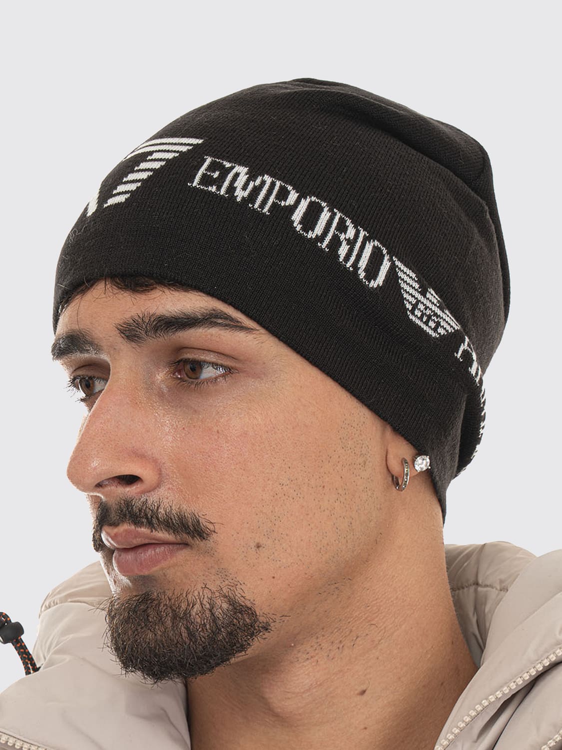 EA7 HAT: Hat men Ea7, Black - Img 2