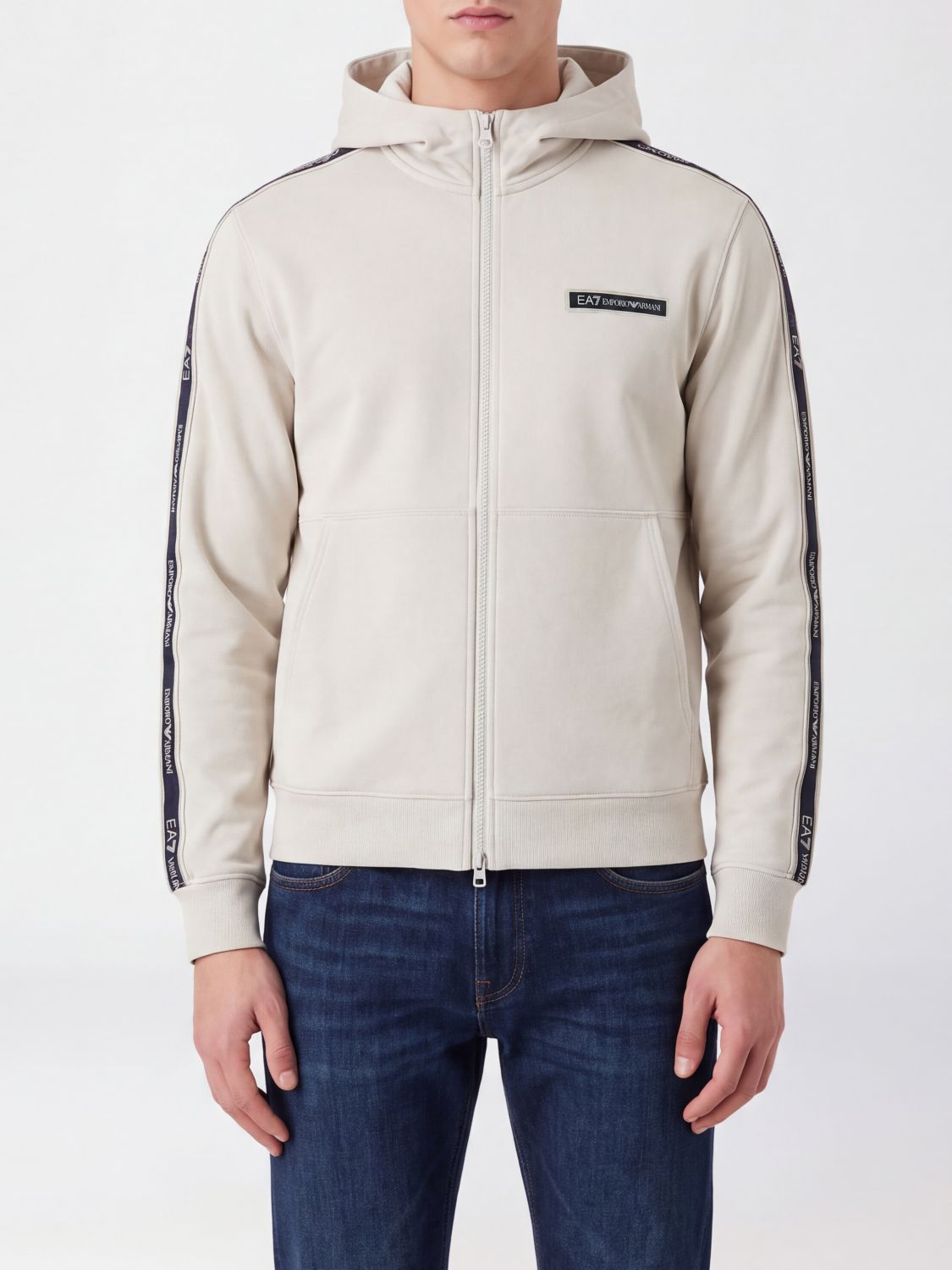 EA7 SWEATSHIRT: Sweatshirt men Ea7, Milk - Img 1