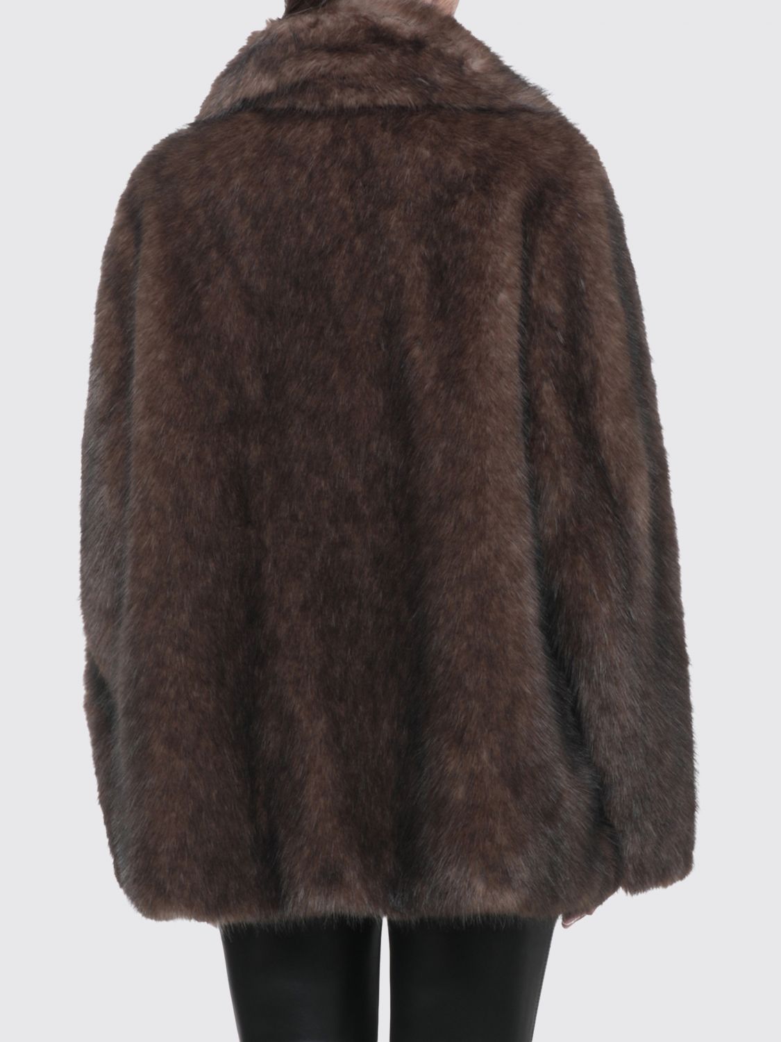 STAND STUDIO FUR COAT: Jacket woman Stand Studio, Brown - Img 2