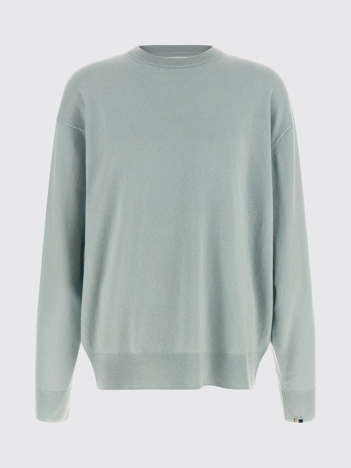 EXTREME CASHMERE PULLOVER: Rundhalspullover Extreme Cashmere aus reinem Kaschmir mit überschnittenen Schultern, Blau - Img 2