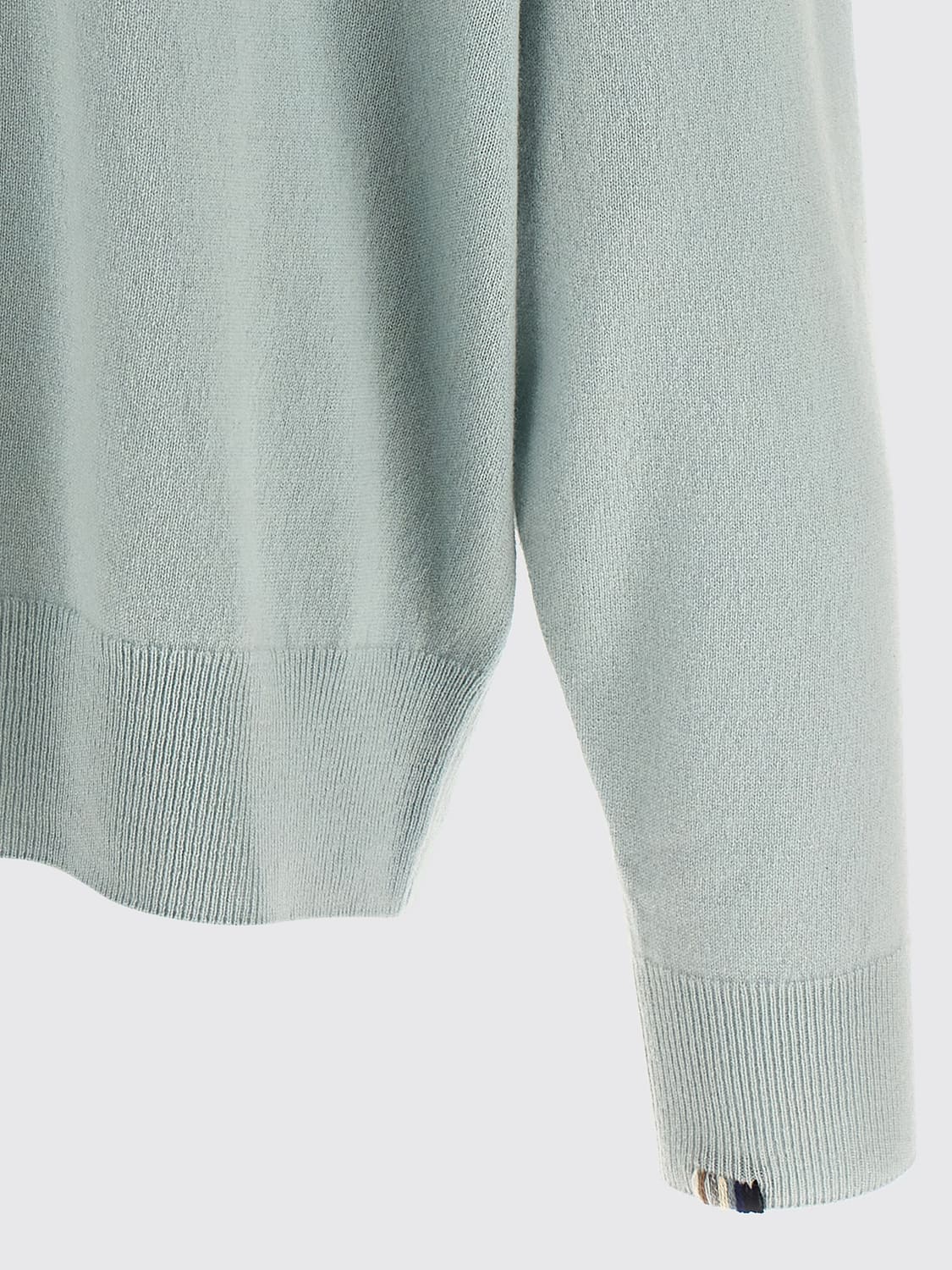 EXTREME CASHMERE PULLOVER: Rundhalspullover Extreme Cashmere aus reinem Kaschmir mit überschnittenen Schultern, Blau - Img 4