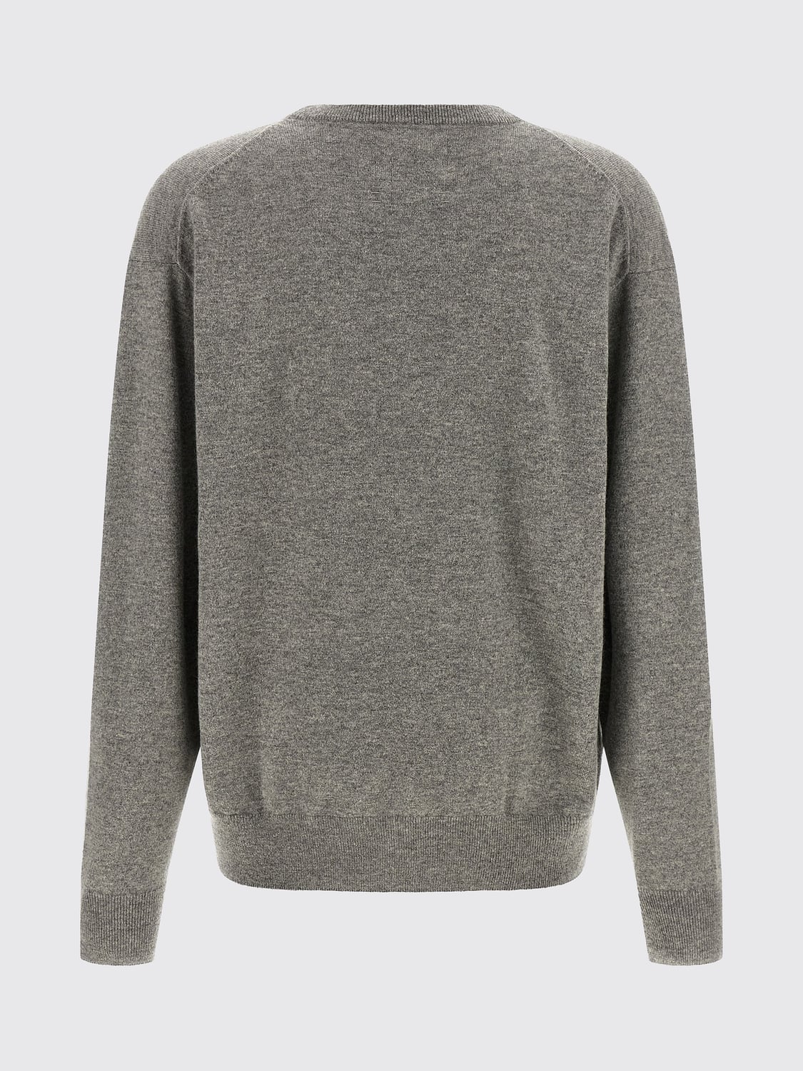 EXTREME CASHMERE PULL: Pull Extreme Cashmere à col rond en pur cachemire avec épaules tombantes, Gris - Img 3