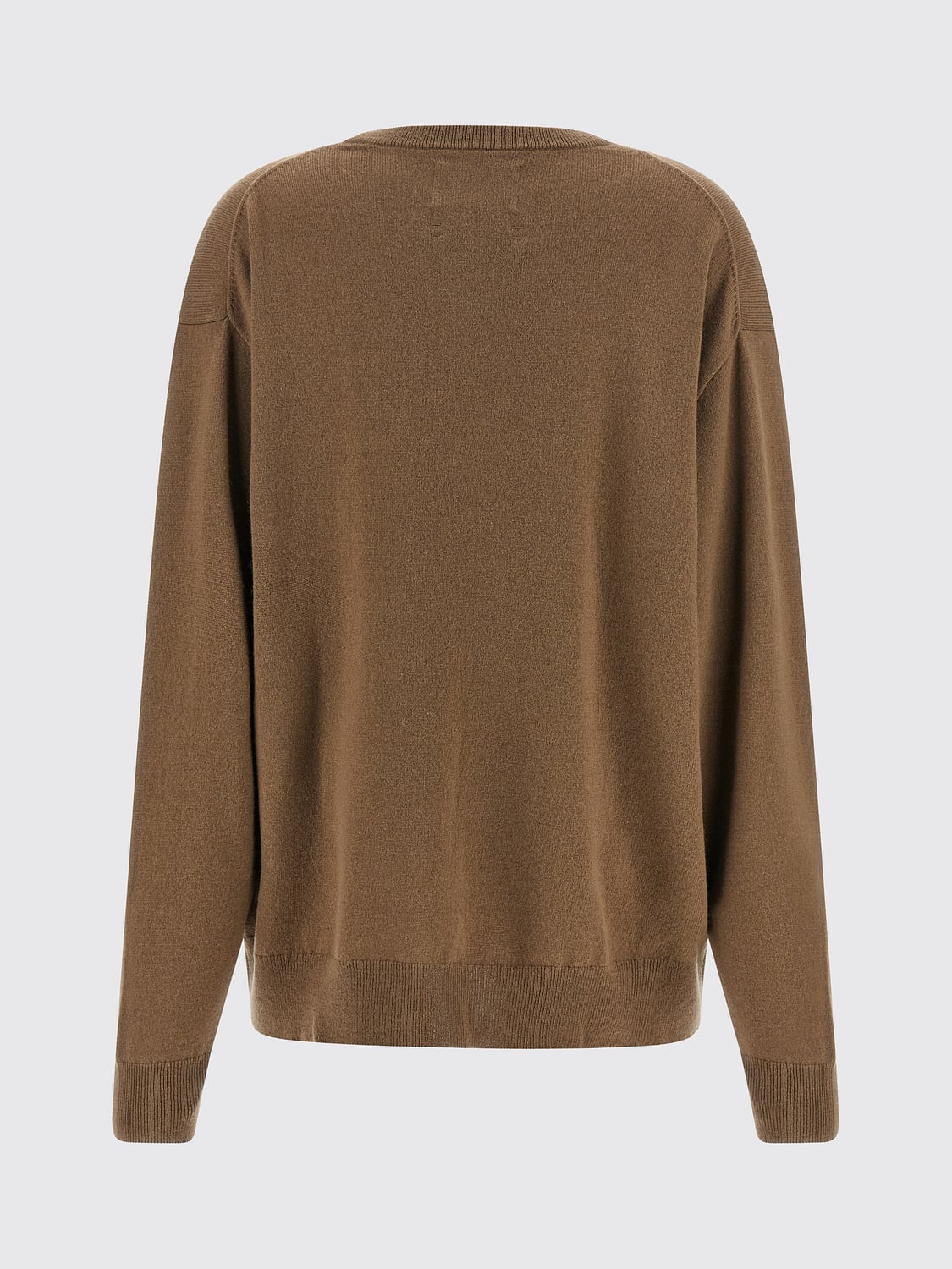 EXTREME CASHMERE PULL: Pull Extreme Cashmere à col rond en pur cachemire avec épaules tombantes, Marron - Img 3