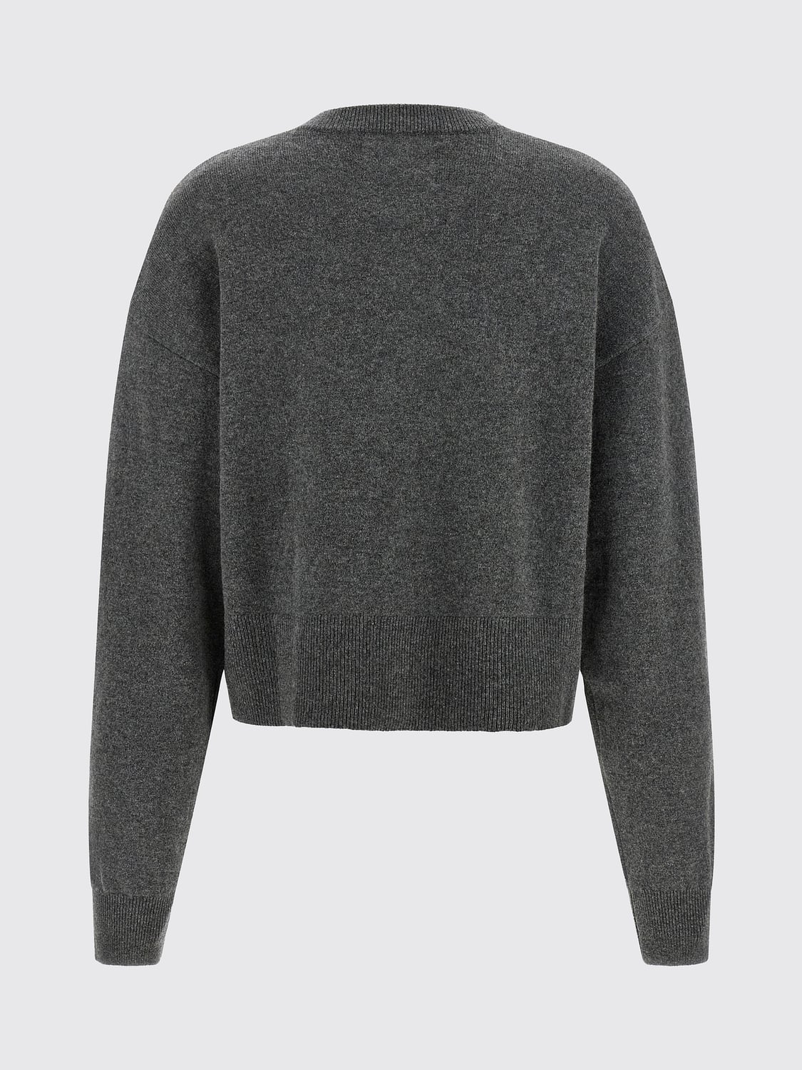 EXTREME CASHMERE PULLOVER: Rundhals-Cardigan von Extreme Cashmere aus einer Kaschmirmischung mit überschnittenen Schultern, Grau - Img 3